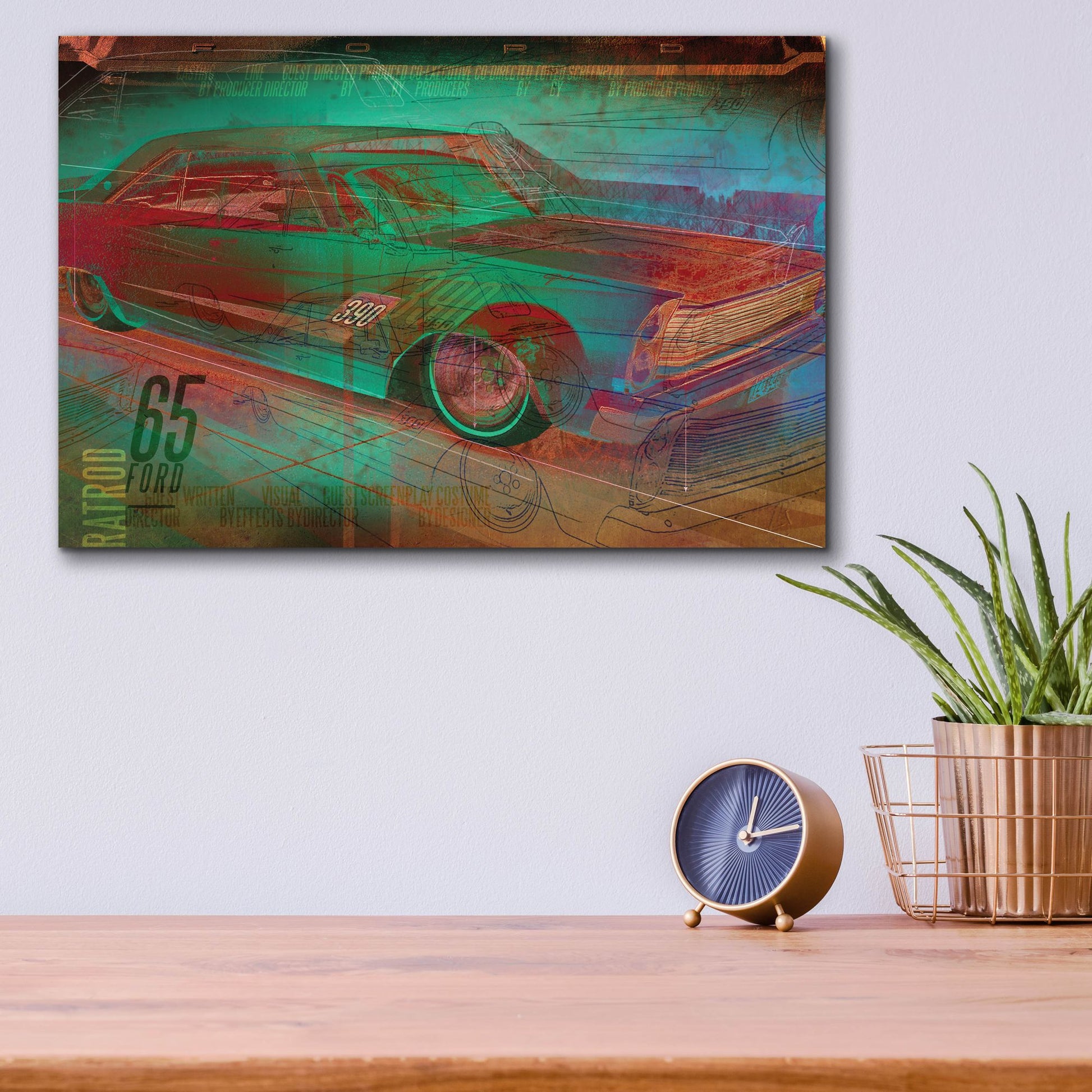 Epic Art 'Galaxie' by Greg Simanson, Acrylic Glass Wall Art,16x12