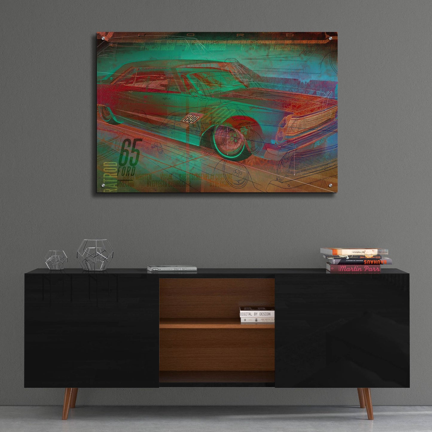 Epic Art 'Galaxie' by Greg Simanson, Acrylic Glass Wall Art,36x24