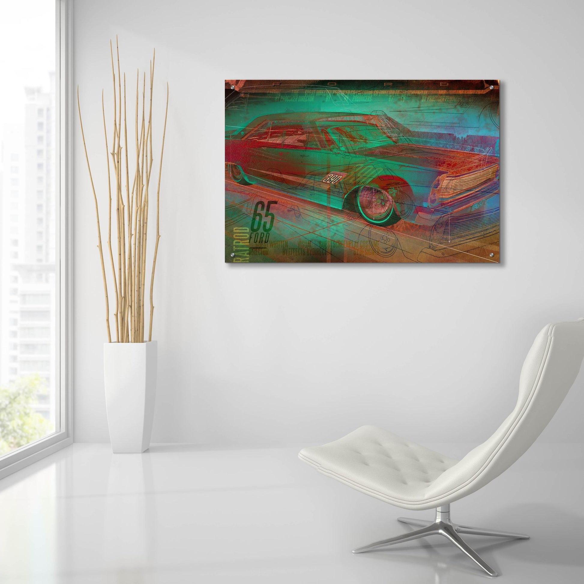 Epic Art 'Galaxie' by Greg Simanson, Acrylic Glass Wall Art,36x24