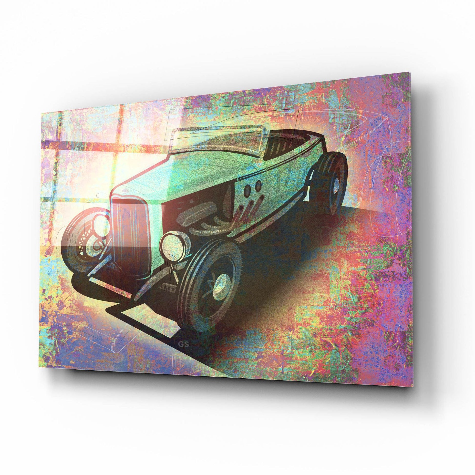 Epic Art 'Hotrod 17' by Greg Simanson, Acrylic Glass Wall Art,16x12