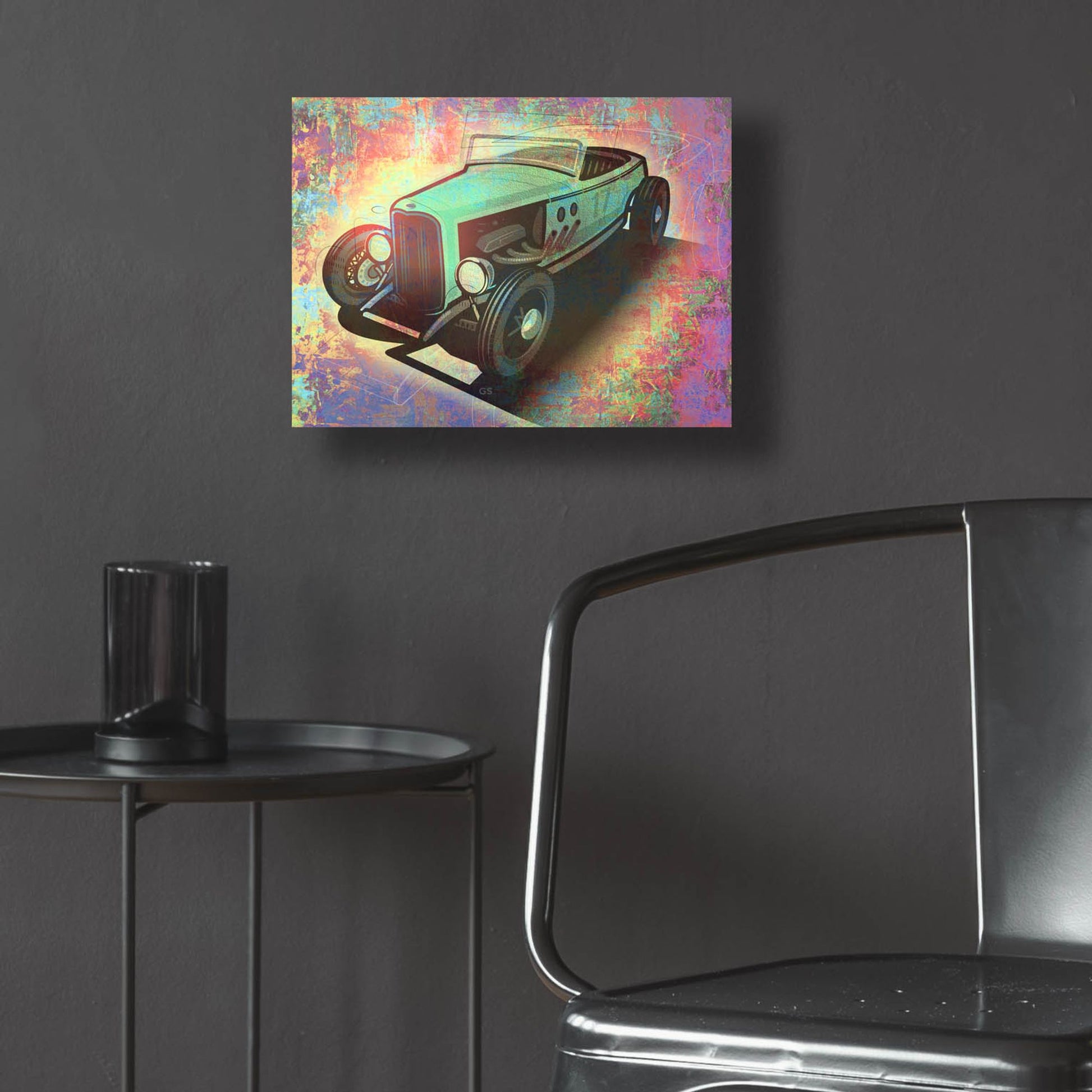 Epic Art 'Hotrod 17' by Greg Simanson, Acrylic Glass Wall Art,16x12