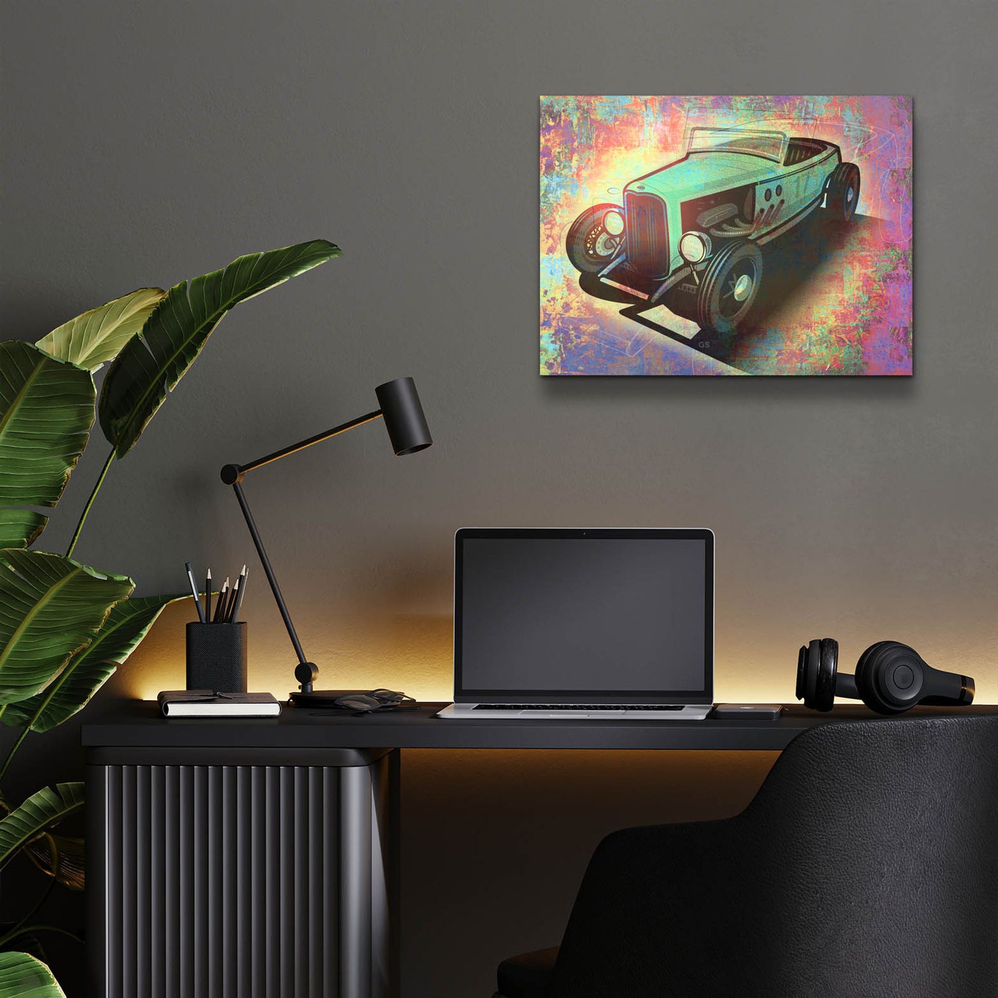 Epic Art 'Hotrod 17' by Greg Simanson, Acrylic Glass Wall Art,16x12