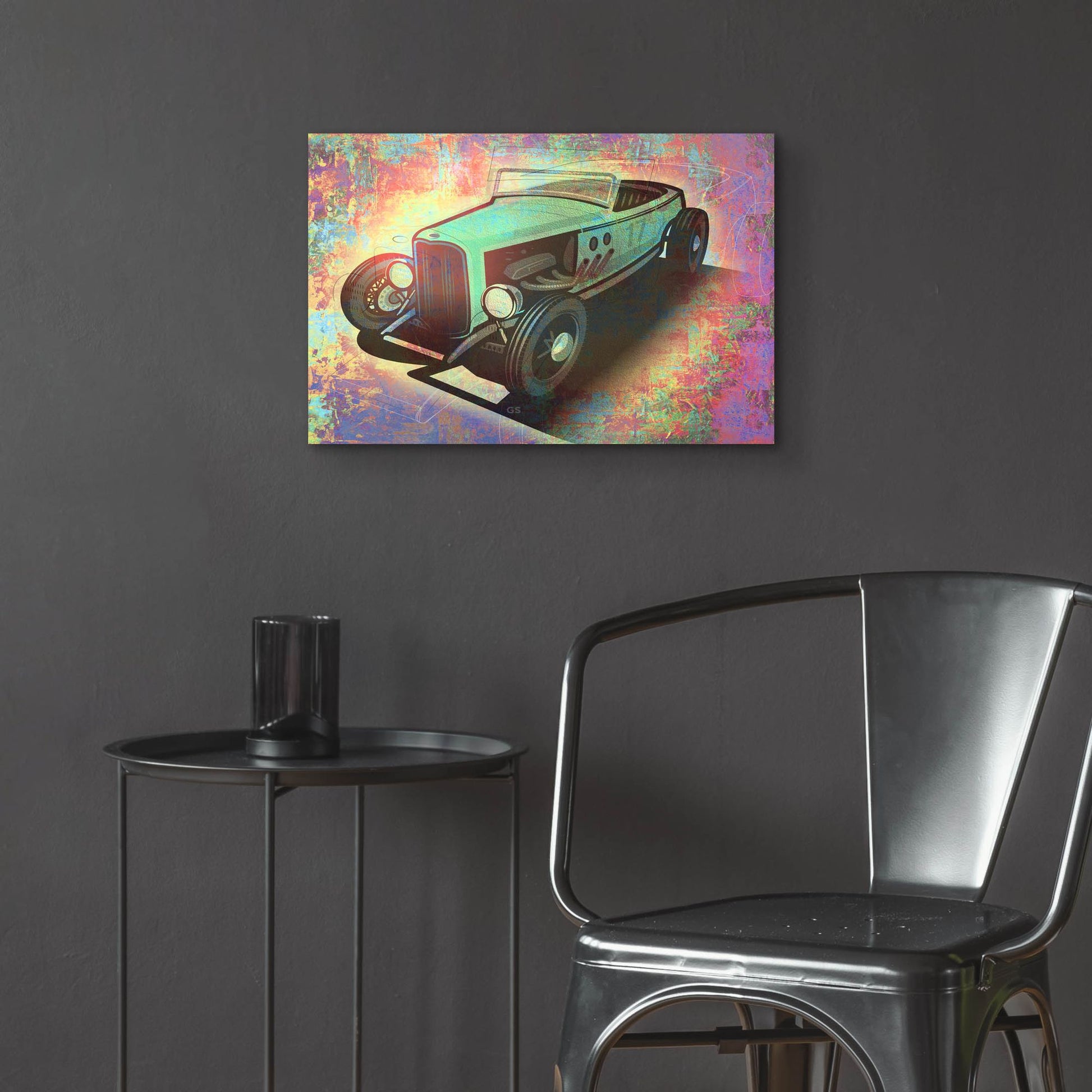 Epic Art 'Hotrod 17' by Greg Simanson, Acrylic Glass Wall Art,24x16