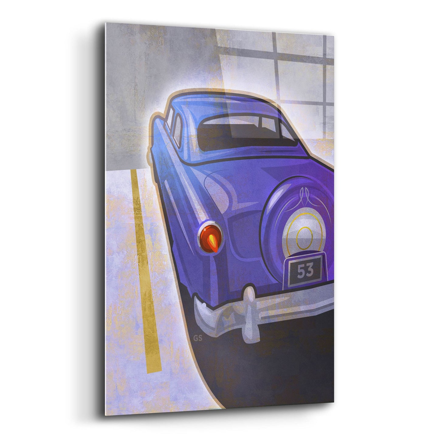 Epic Art 'Hotrod 53' by Greg Simanson, Acrylic Glass Wall Art,12x16