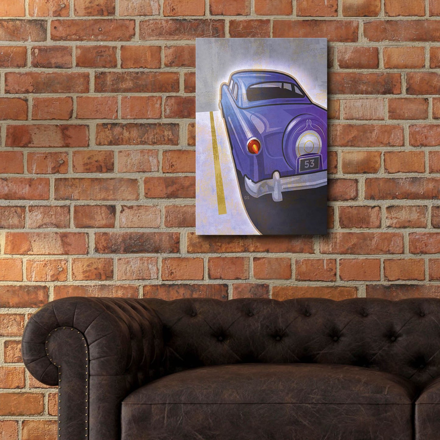 Epic Art 'Hotrod 53' by Greg Simanson, Acrylic Glass Wall Art,16x24