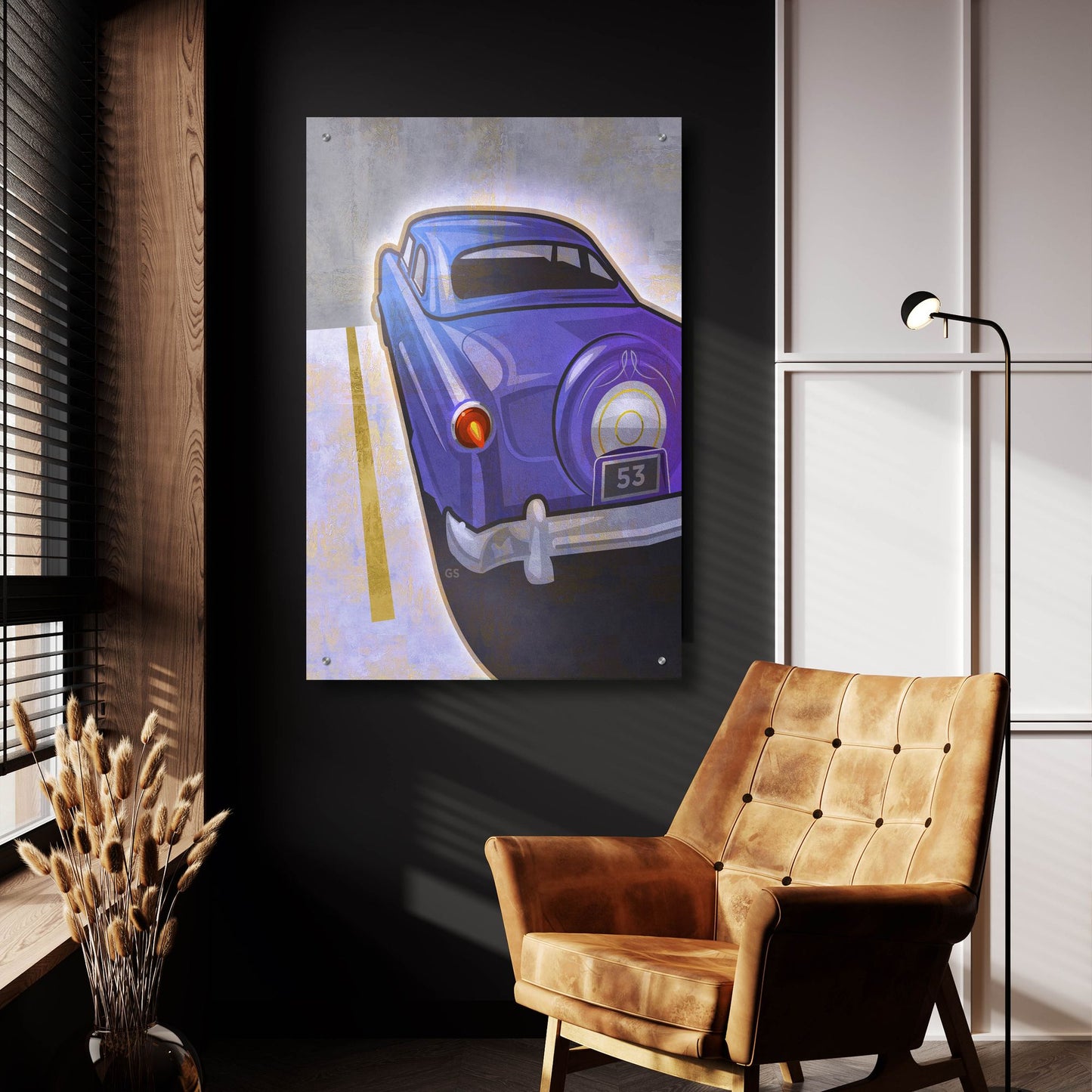 Epic Art 'Hotrod 53' by Greg Simanson, Acrylic Glass Wall Art,24x36