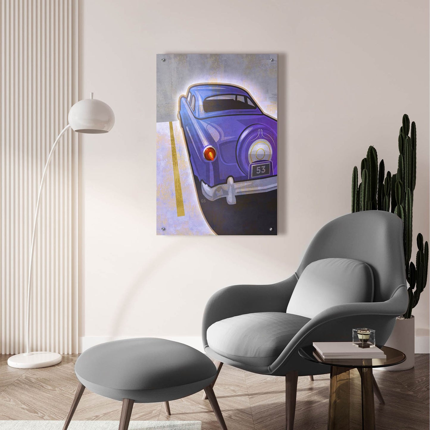 Epic Art 'Hotrod 53' by Greg Simanson, Acrylic Glass Wall Art,24x36