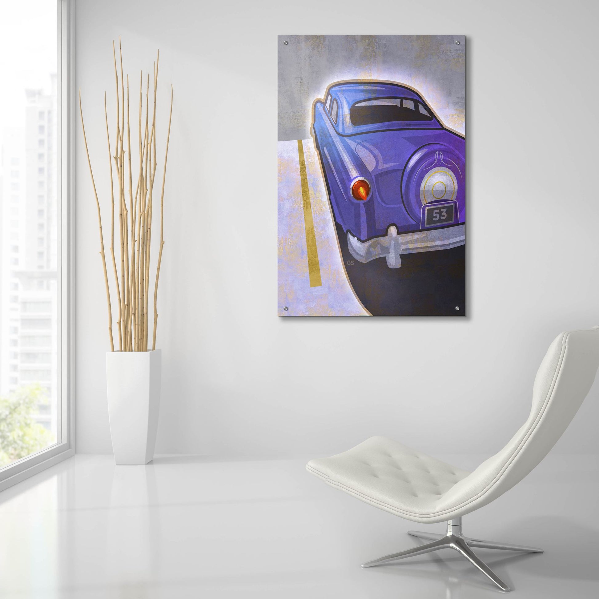 Epic Art 'Hotrod 53' by Greg Simanson, Acrylic Glass Wall Art,24x36