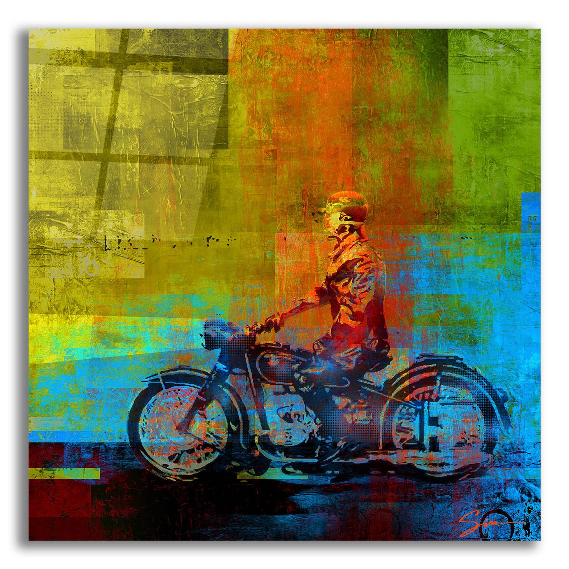 Epic Art 'Moto 1' by Greg Simanson, Acrylic Glass Wall Art