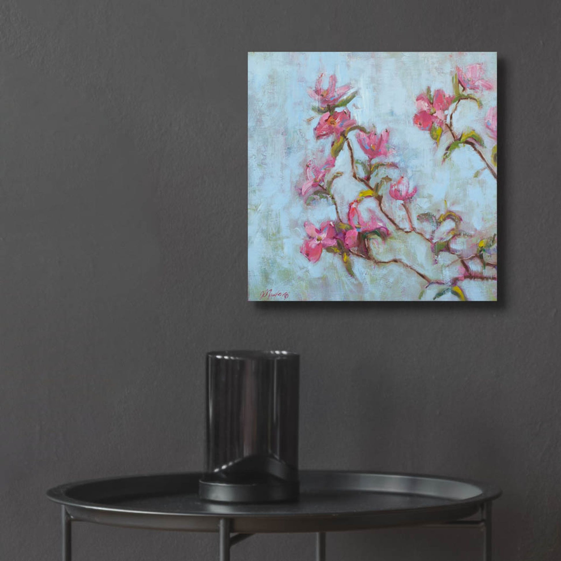 Epic Art 'Pink Dogwood' by Jennifer Stottle Taylor, Acrylic Glass Wall Art,12x12