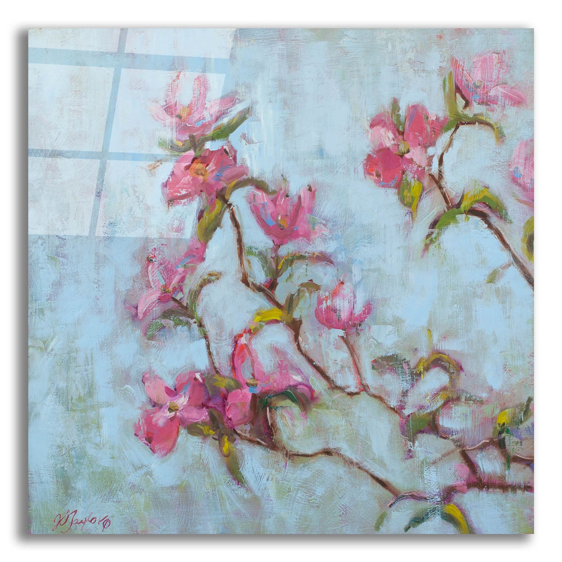 Epic Art 'Pink Dogwood' by Jennifer Stottle Taylor, Acrylic Glass Wall Art