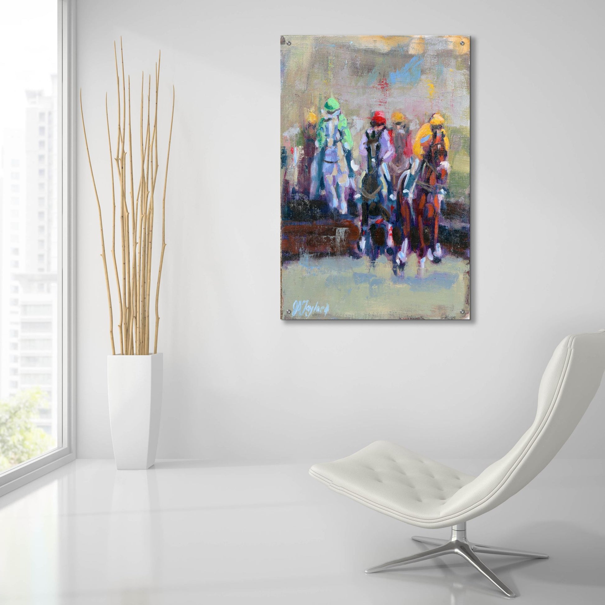 Epic Art 'The Final Jump' by Jennifer Stottle Taylor, Acrylic Glass Wall Art,24x36