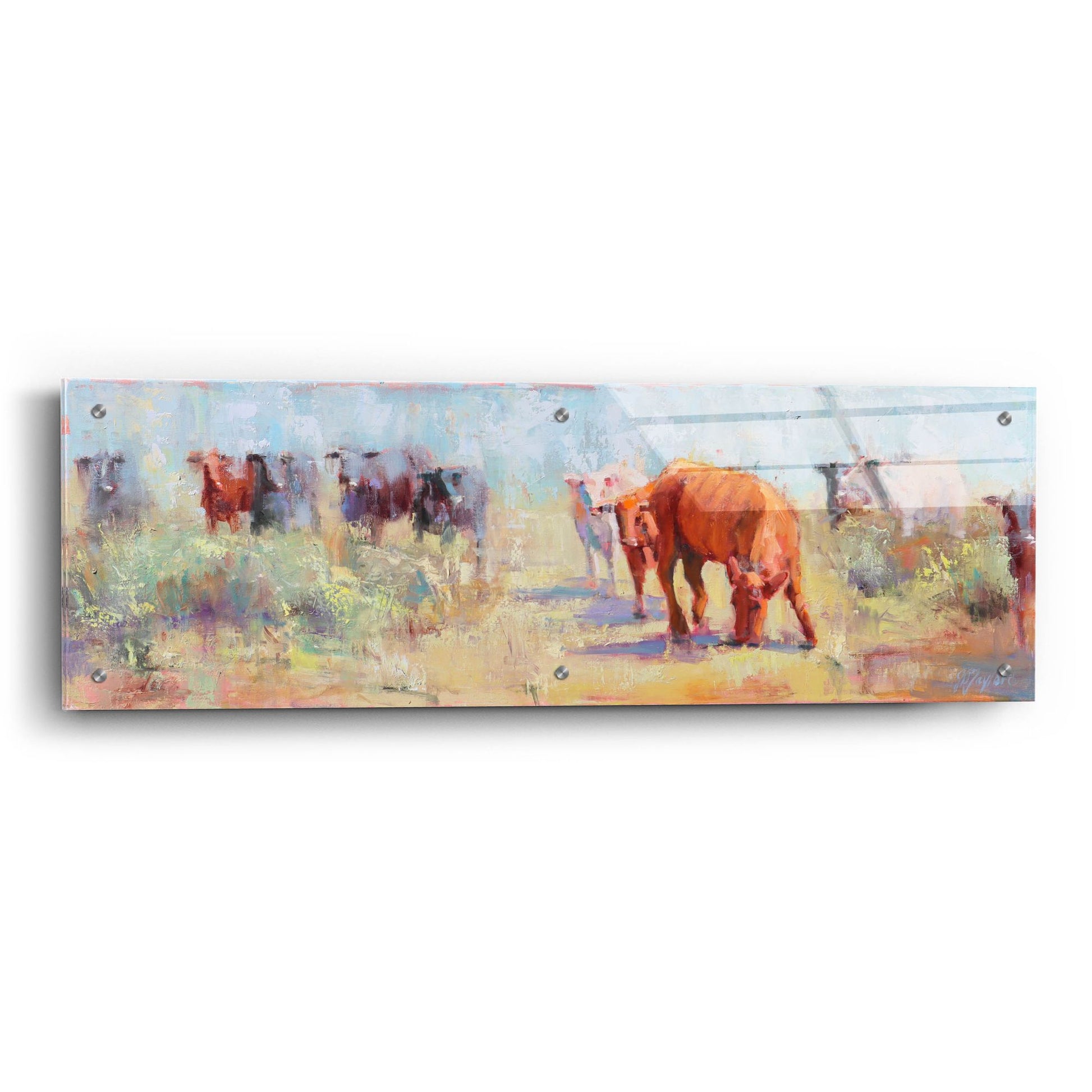 Epic Art 'The Mixer' by Jennifer Stottle Taylor, Acrylic Glass Wall Art,36x12