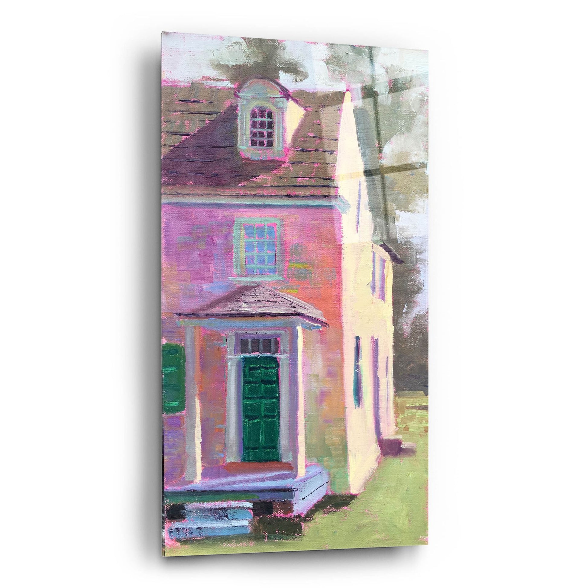 Epic Art 'Around the Corner' by Jennifer Stottle Taylor, Acrylic Glass Wall Art,12x24