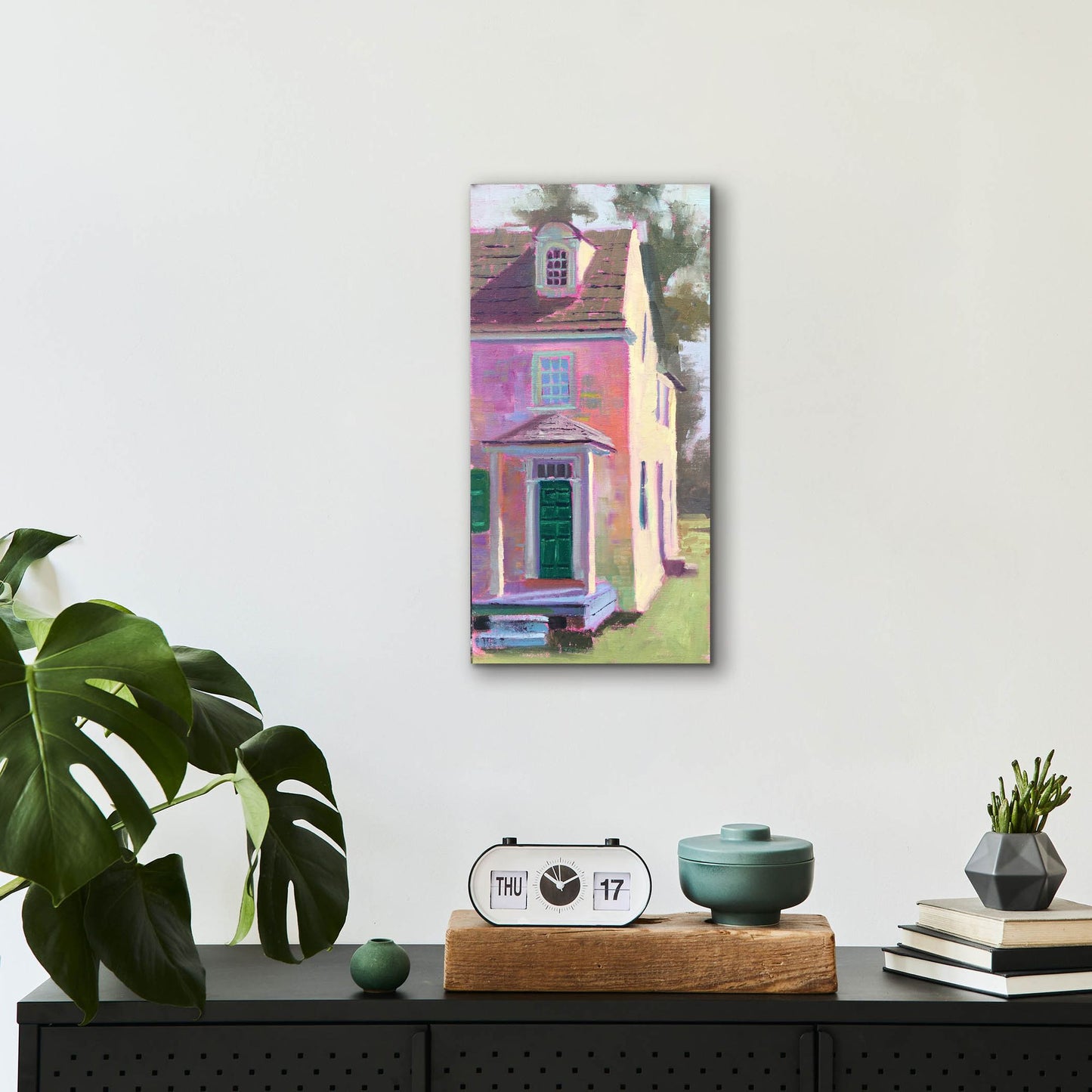 Epic Art 'Around the Corner' by Jennifer Stottle Taylor, Acrylic Glass Wall Art,12x24