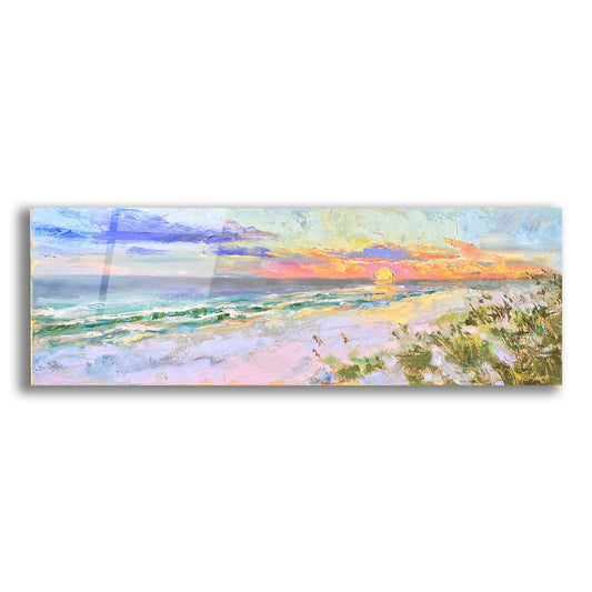 Epic Art 'Sunset GulfShores' by Jennifer Stottle Taylor, Acrylic Glass Wall Art