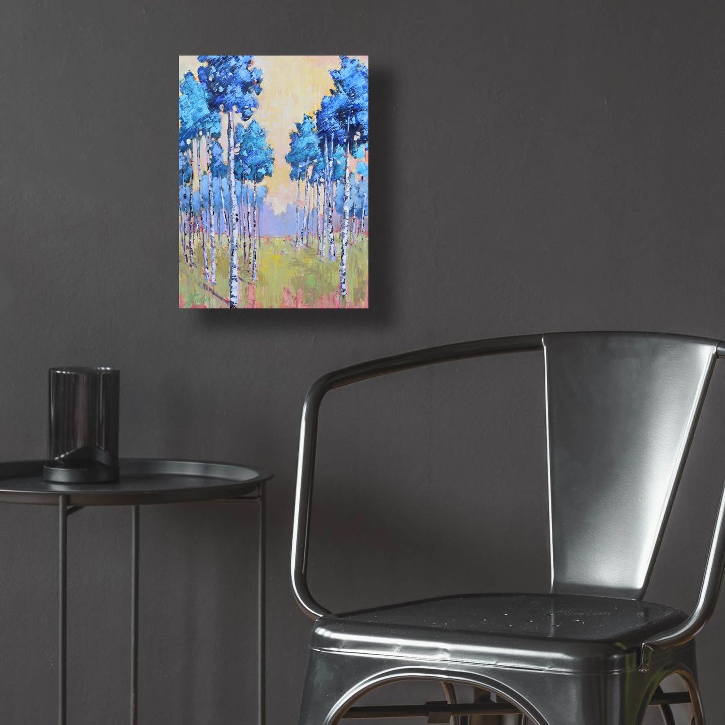 Epic Art 'Jolly Aspens' by Jennifer Stottle Taylor, Acrylic Glass Wall Art,12x16