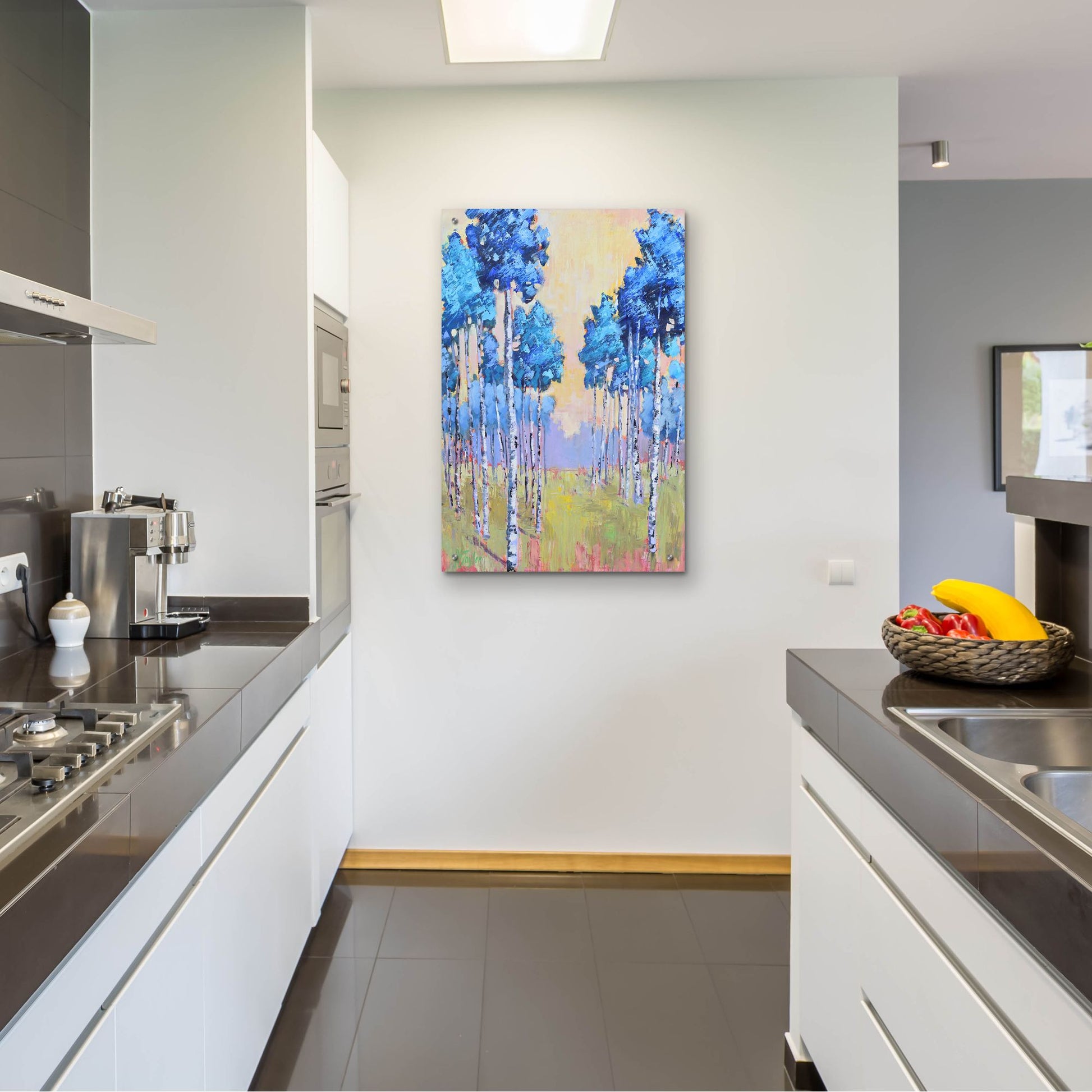 Epic Art 'Jolly Aspens' by Jennifer Stottle Taylor, Acrylic Glass Wall Art,24x36