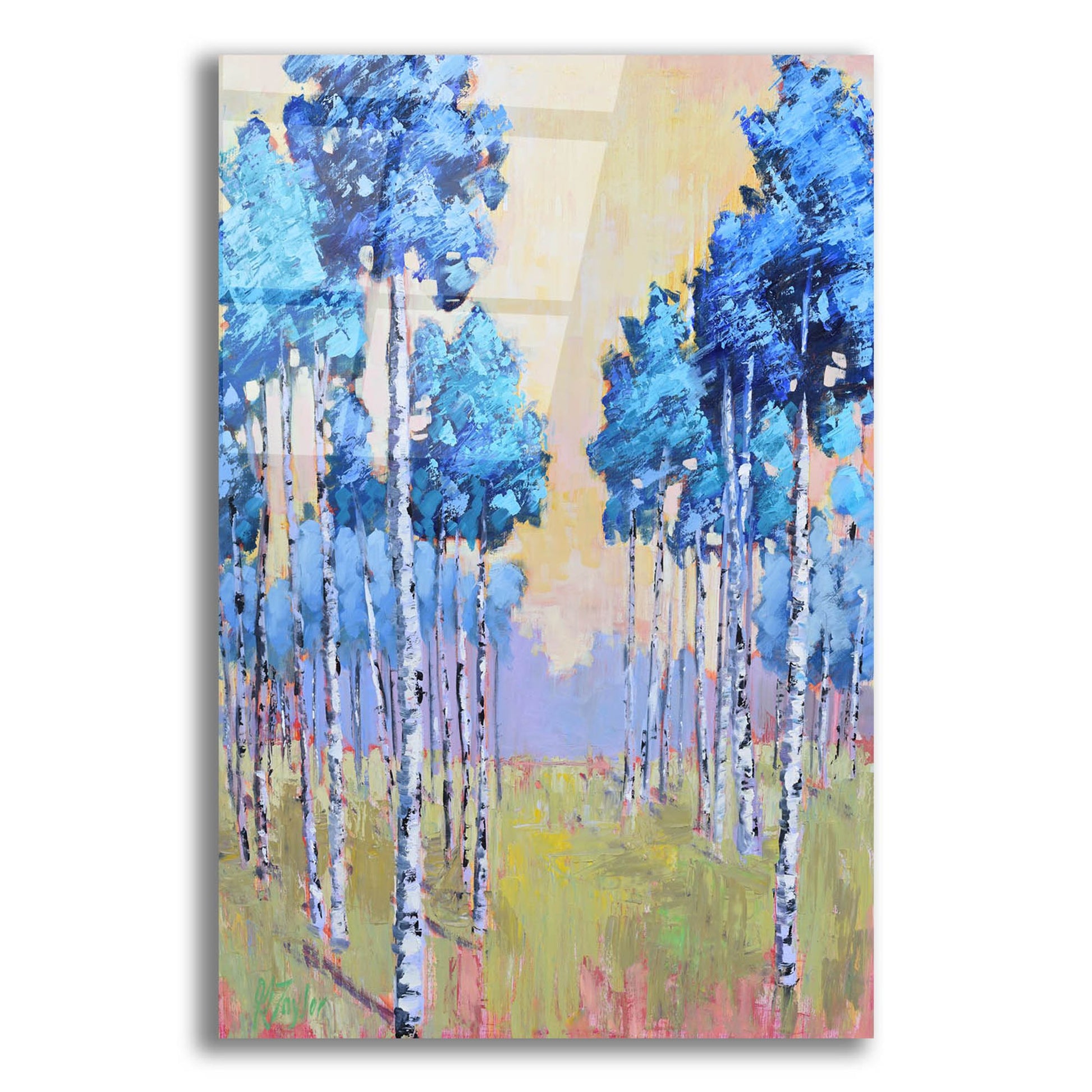 Epic Art 'Jolly Aspens' by Jennifer Stottle Taylor, Acrylic Glass Wall Art