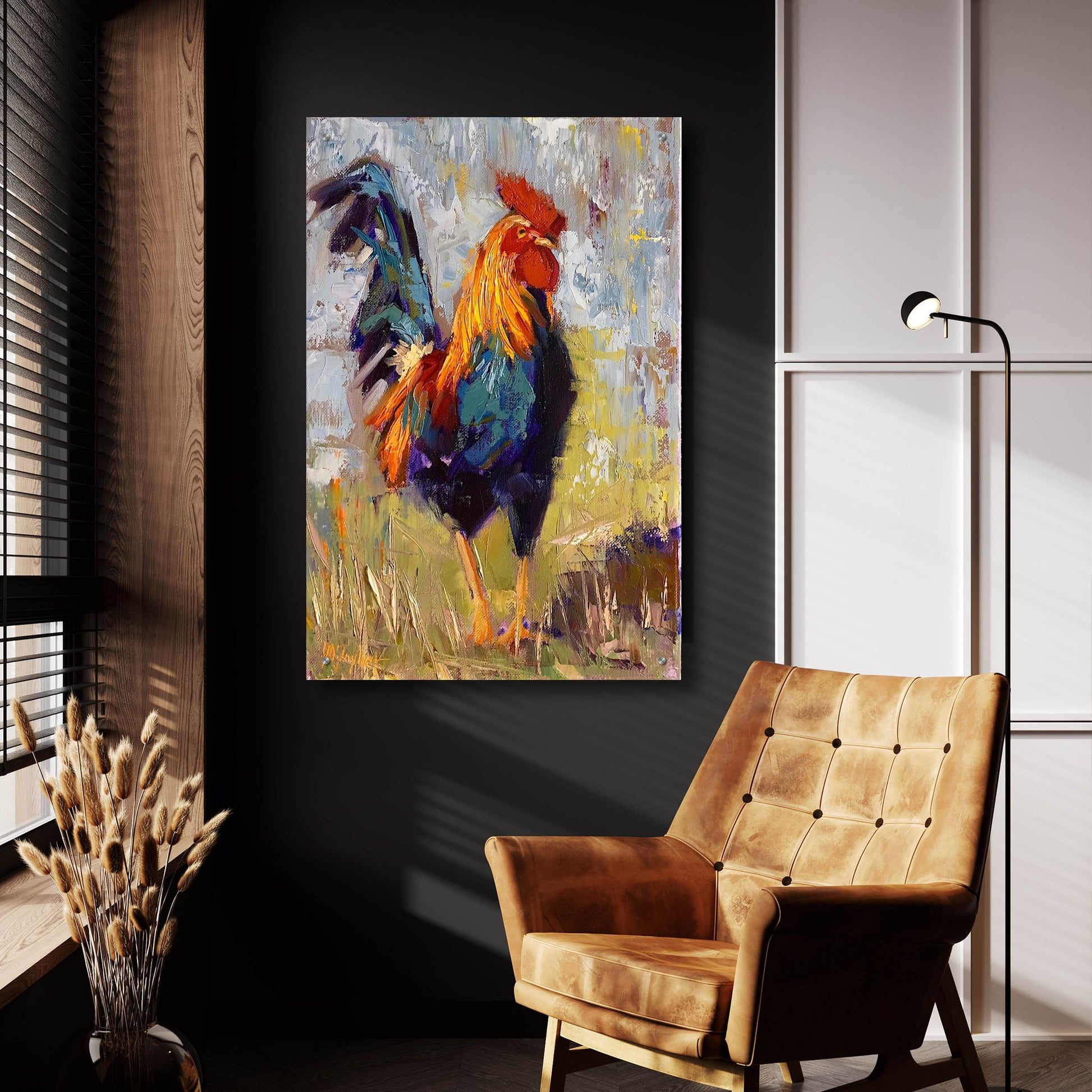 Epic Art 'Crow Magnum' by Jennifer Stottle Taylor, Acrylic Glass Wall Art,24x36