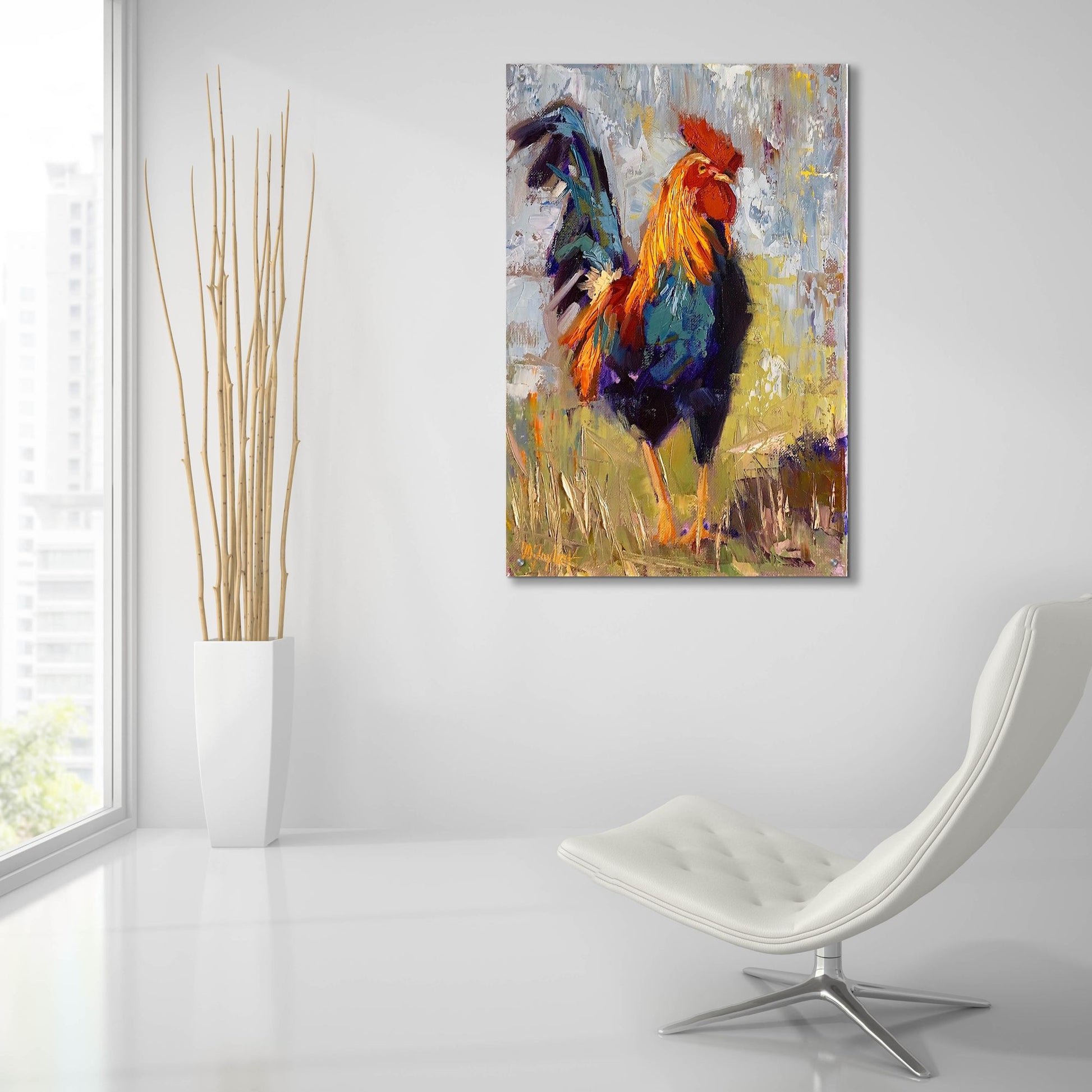 Epic Art 'Crow Magnum' by Jennifer Stottle Taylor, Acrylic Glass Wall Art,24x36