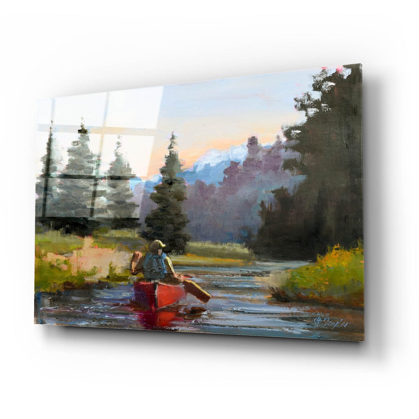 Epic Art 'Peaceful Morning' by Jennifer Stottle Taylor, Acrylic Glass Wall Art,24x16