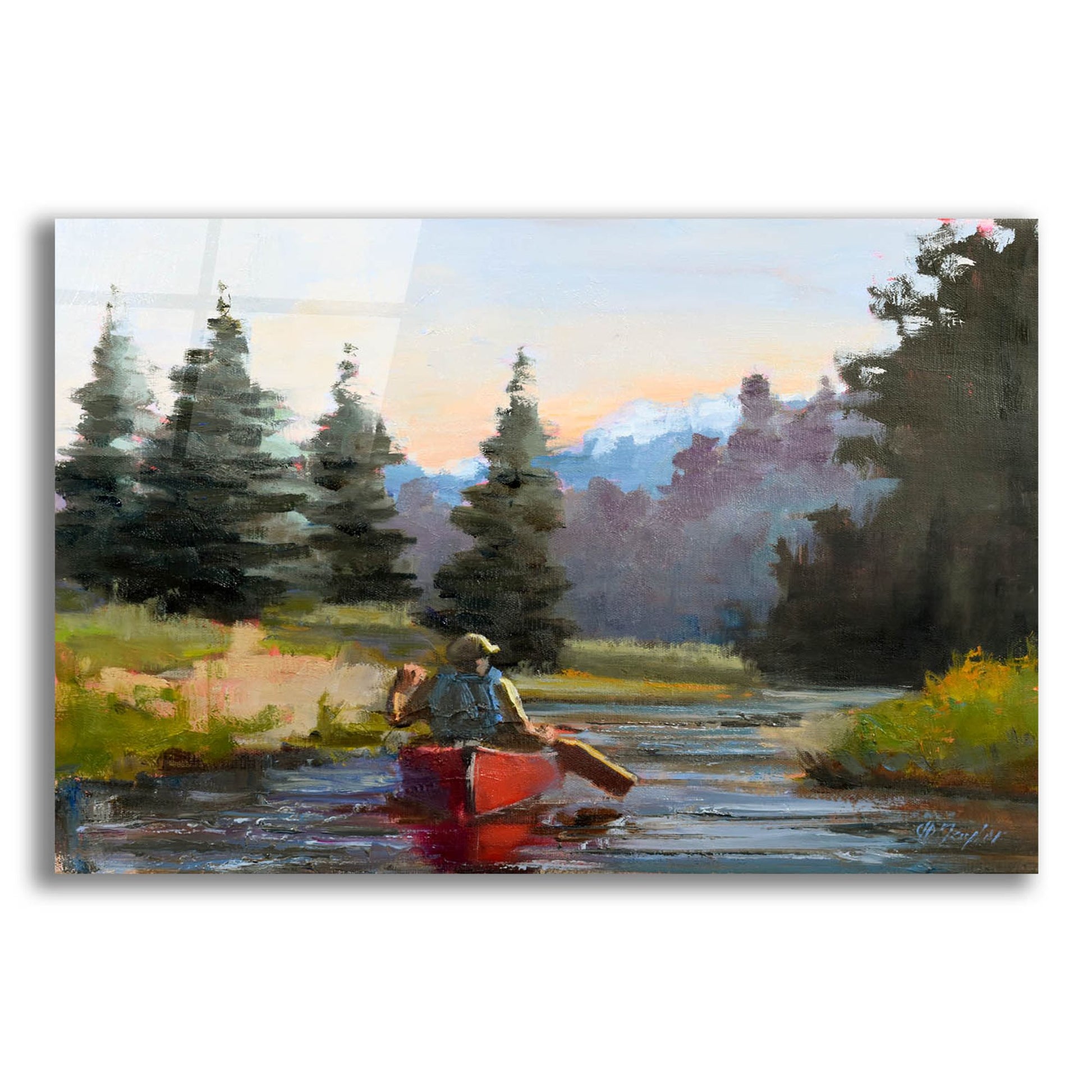 Epic Art 'Peaceful Morning' by Jennifer Stottle Taylor, Acrylic Glass Wall Art,24x16