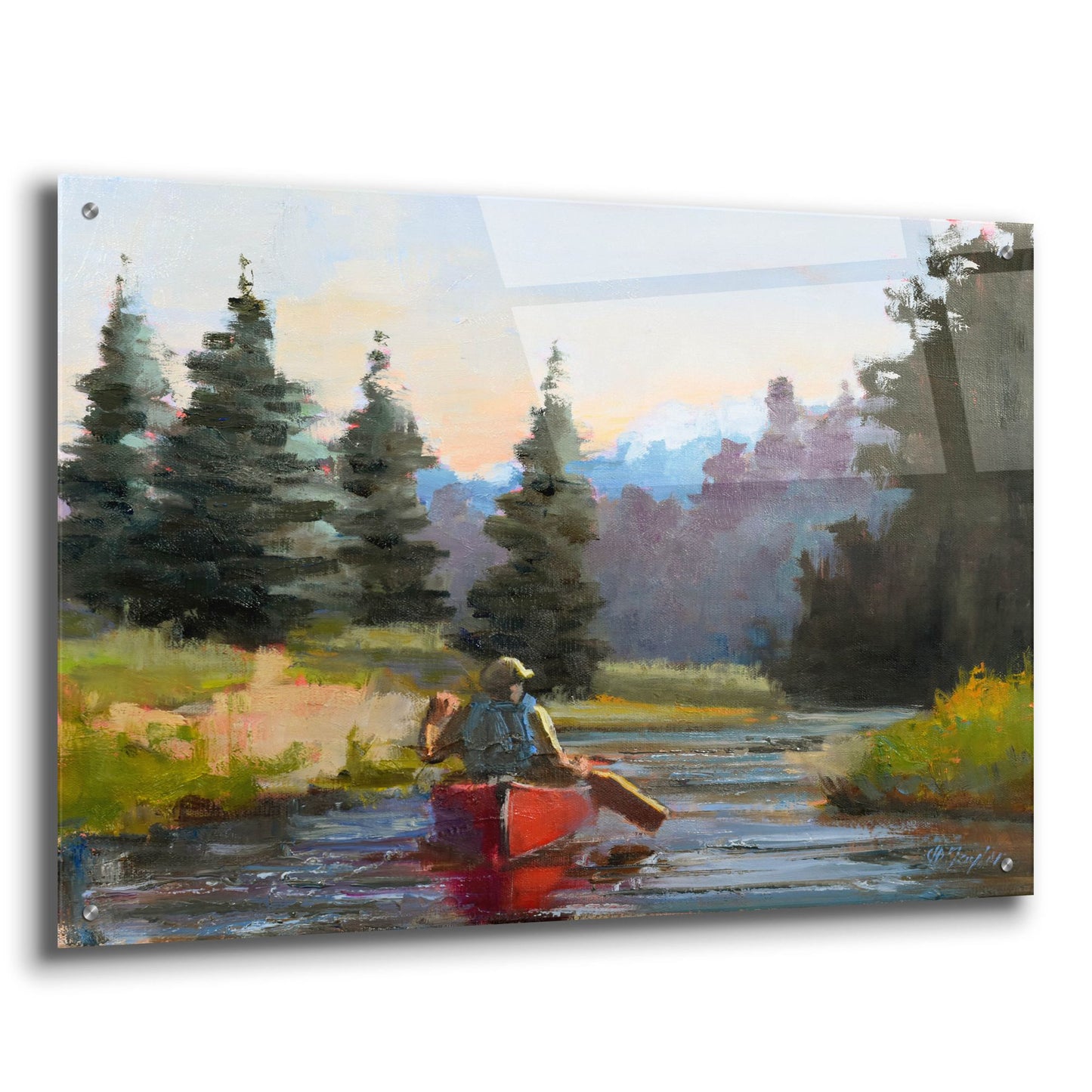 Epic Art 'Peaceful Morning' by Jennifer Stottle Taylor, Acrylic Glass Wall Art,36x24