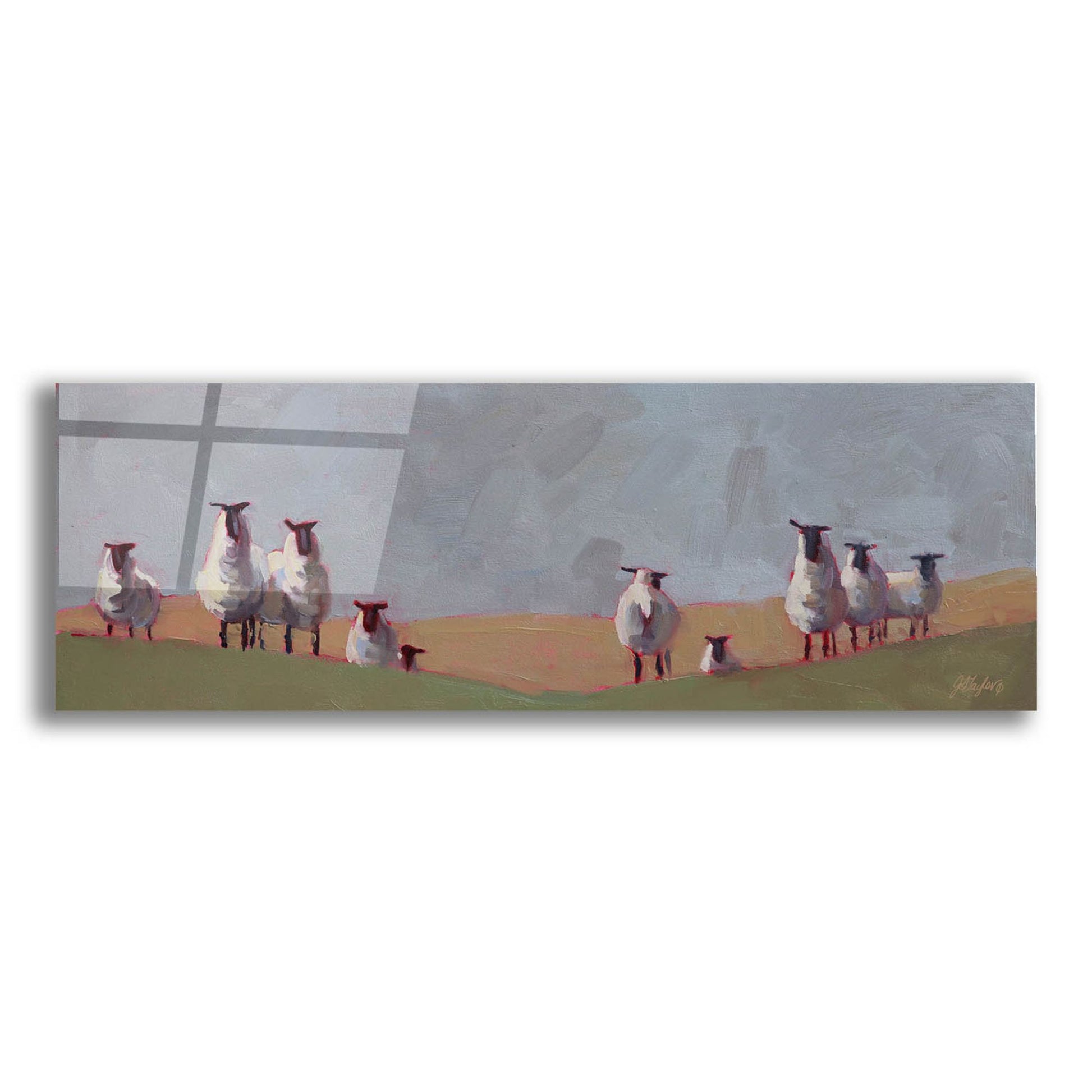 Epic Art '10 Sheep' by Jennifer Stottle Taylor, Acrylic Glass Wall Art