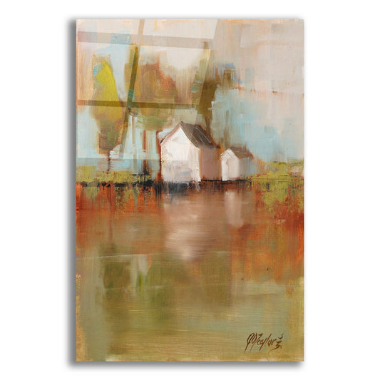 Epic Art 'Misty Boat House 1' by Jennifer Stottle Taylor, Acrylic Glass Wall Art