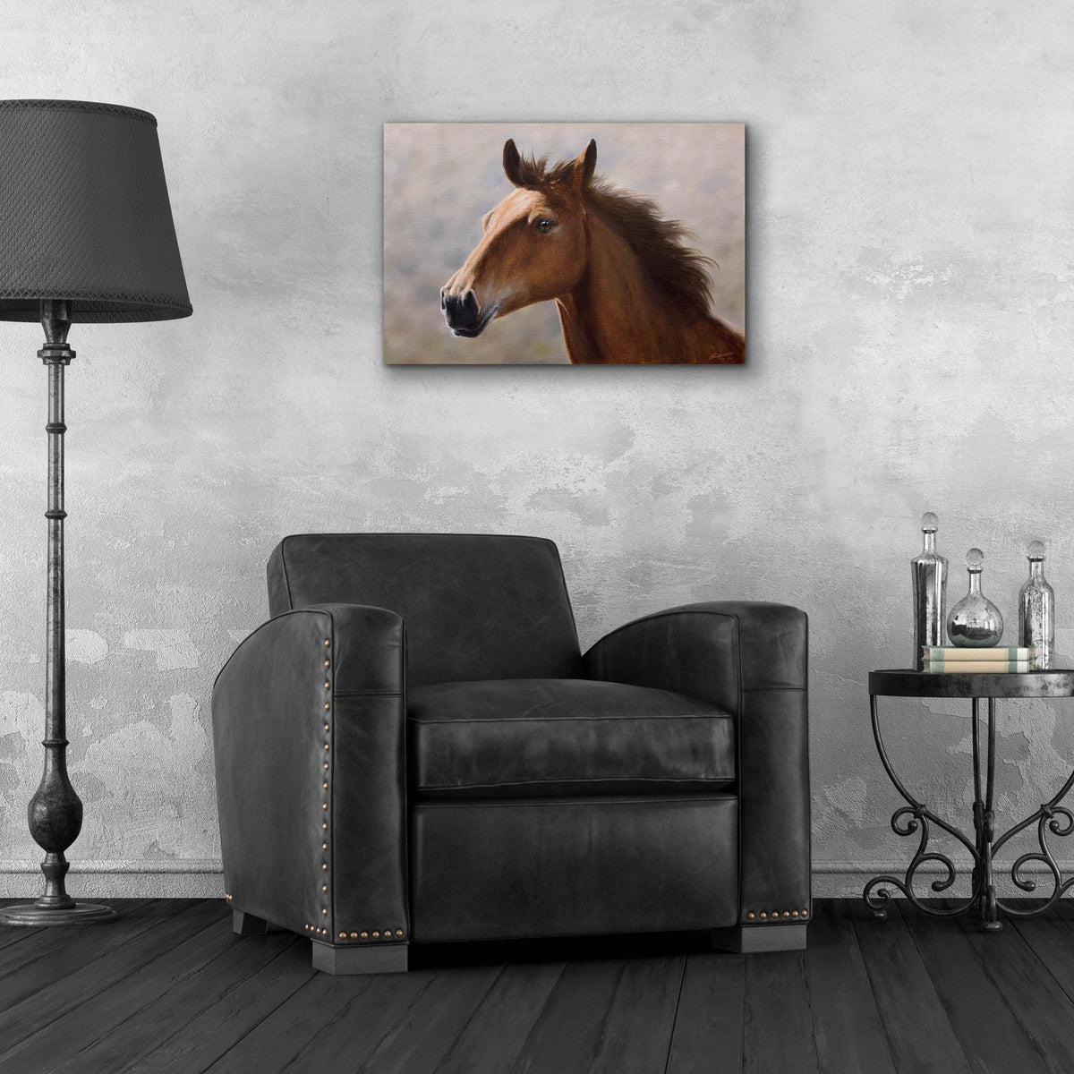 Epic Art 'Horse Thoughts' by John Silver, Acrylic Glass Wall Art,24x16