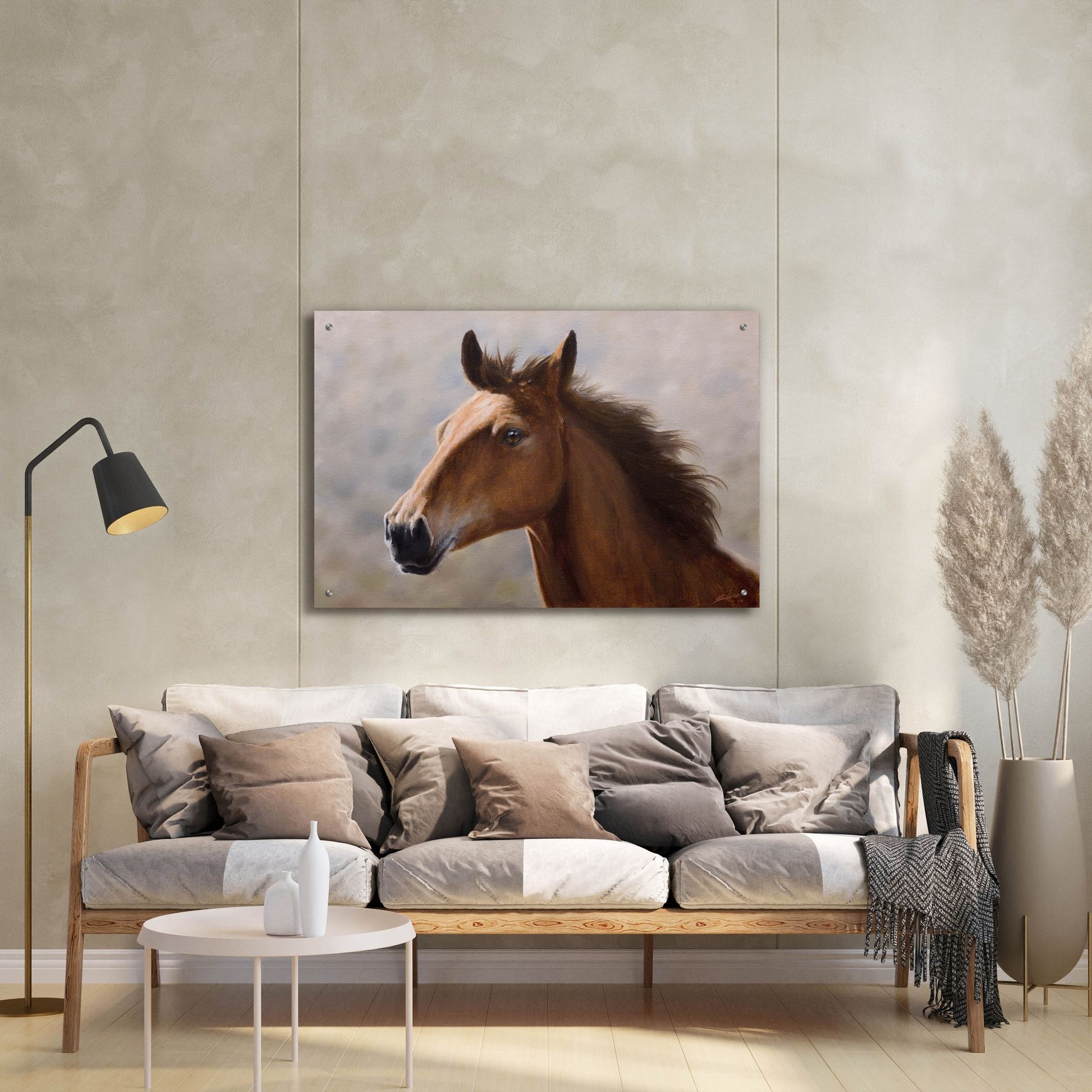 Epic Art 'Horse Thoughts' by John Silver, Acrylic Glass Wall Art,36x24