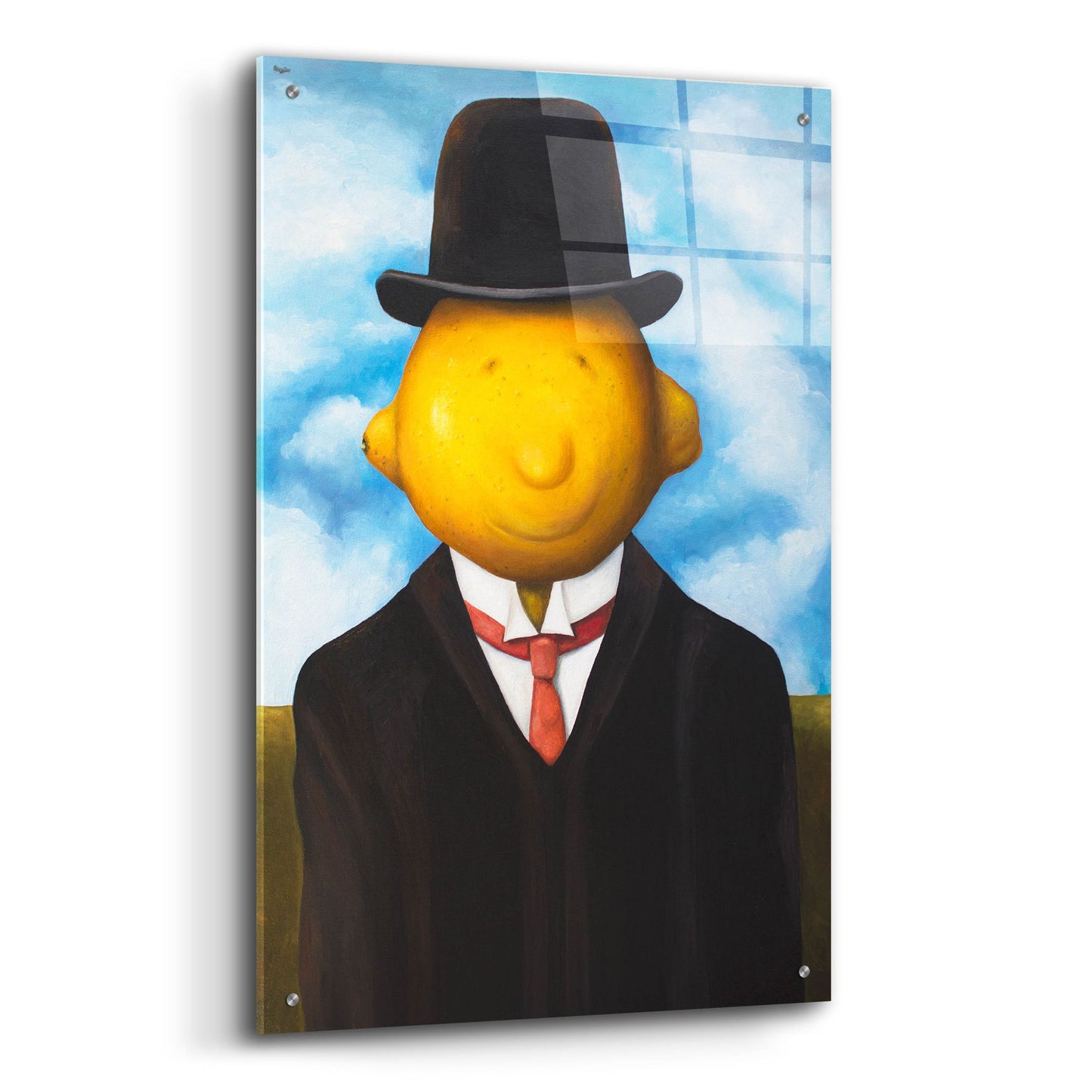 Epic Art 'Lemon Head' by Leah Saulnier, Acrylic Glass Wall Art,24x36