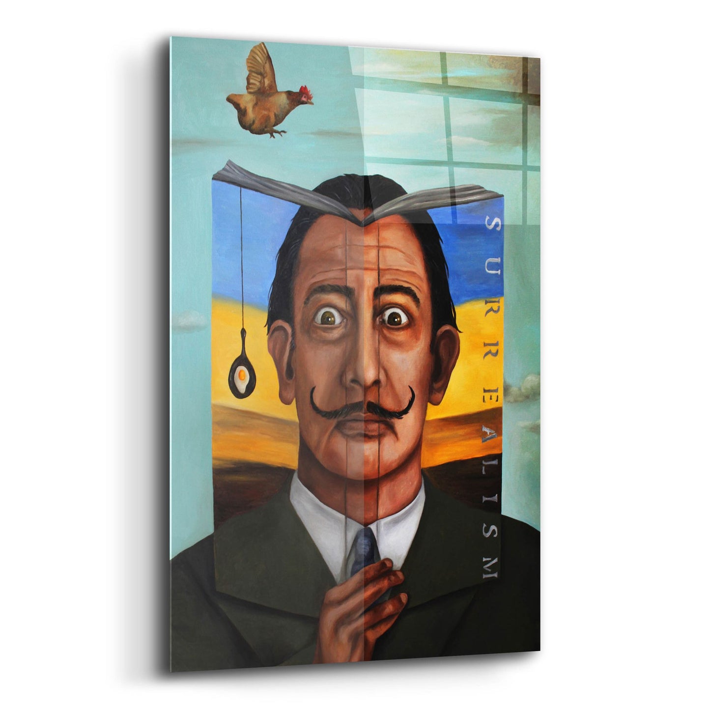 Epic Art 'Book Of Surrealism' by Leah Saulnier, Acrylic Glass Wall Art,12x16