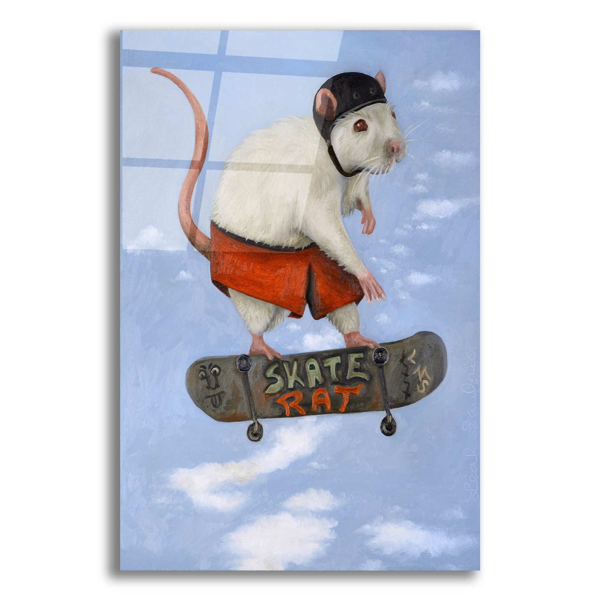 Epic Art 'Skate Rat Pro' by Leah Saulnier, Acrylic Glass Wall Art