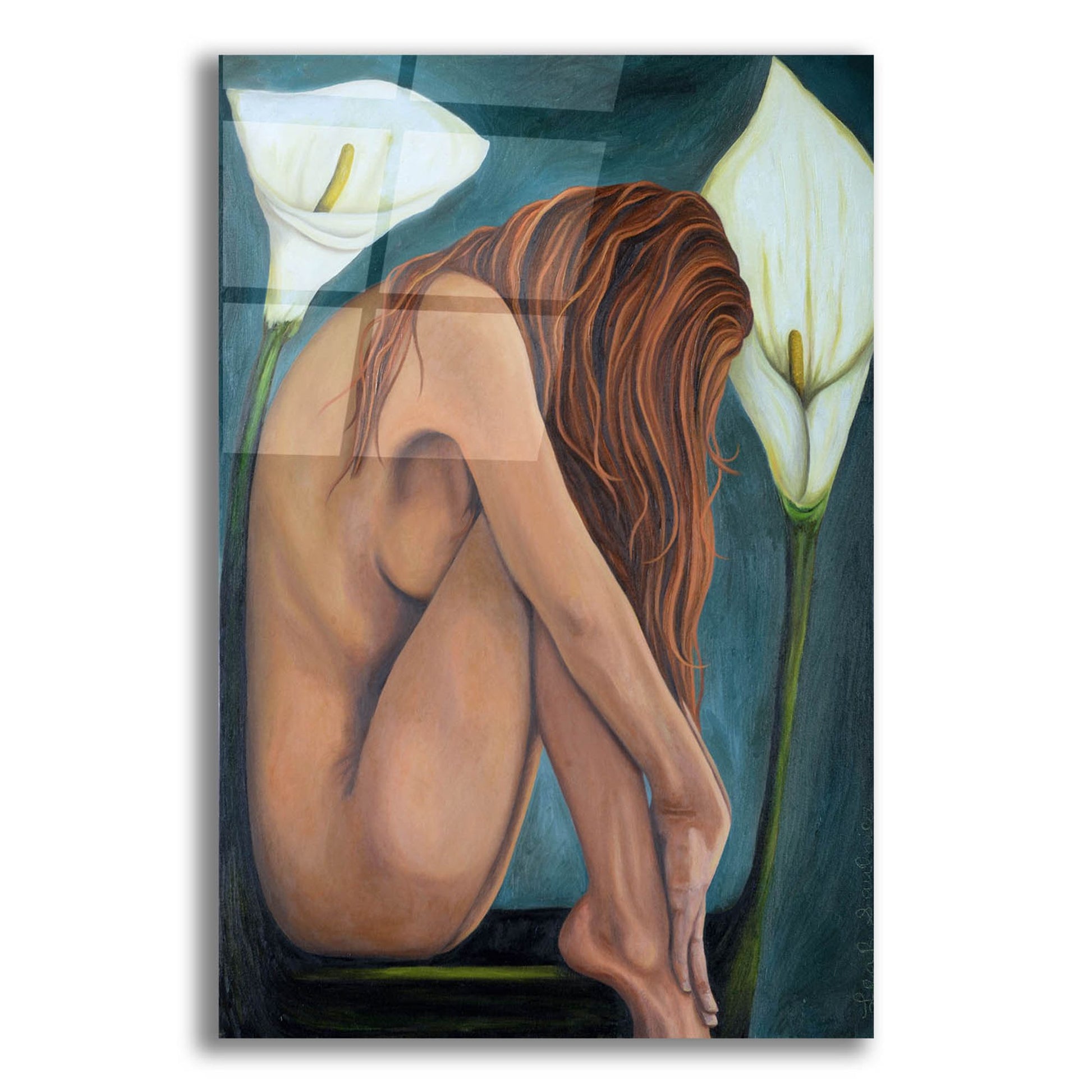 Epic Art 'Lilly' by Leah Saulnier, Acrylic Glass Wall Art