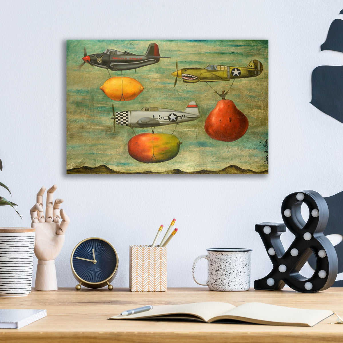 Epic Art 'Amazing Race 7 Al' by Leah Saulnier, Acrylic Glass Wall Art,16x12