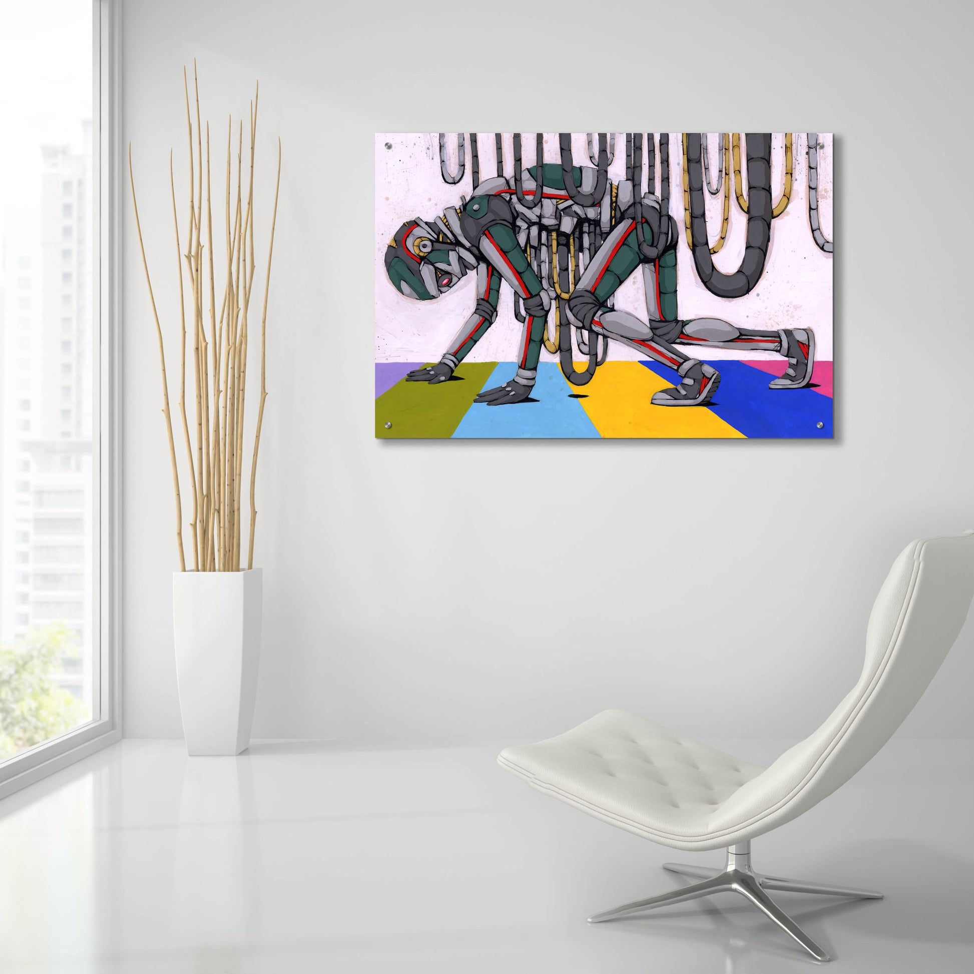 Epic Art 'Spilling My Guts' by Ric Stultz, Acrylic Glass Wall Art,36x24