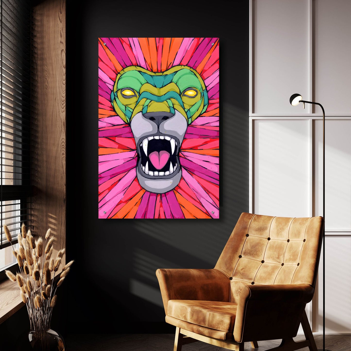 Epic Art 'Aggressive By Nature' by Ric Stultz, Acrylic Glass Wall Art,24x36