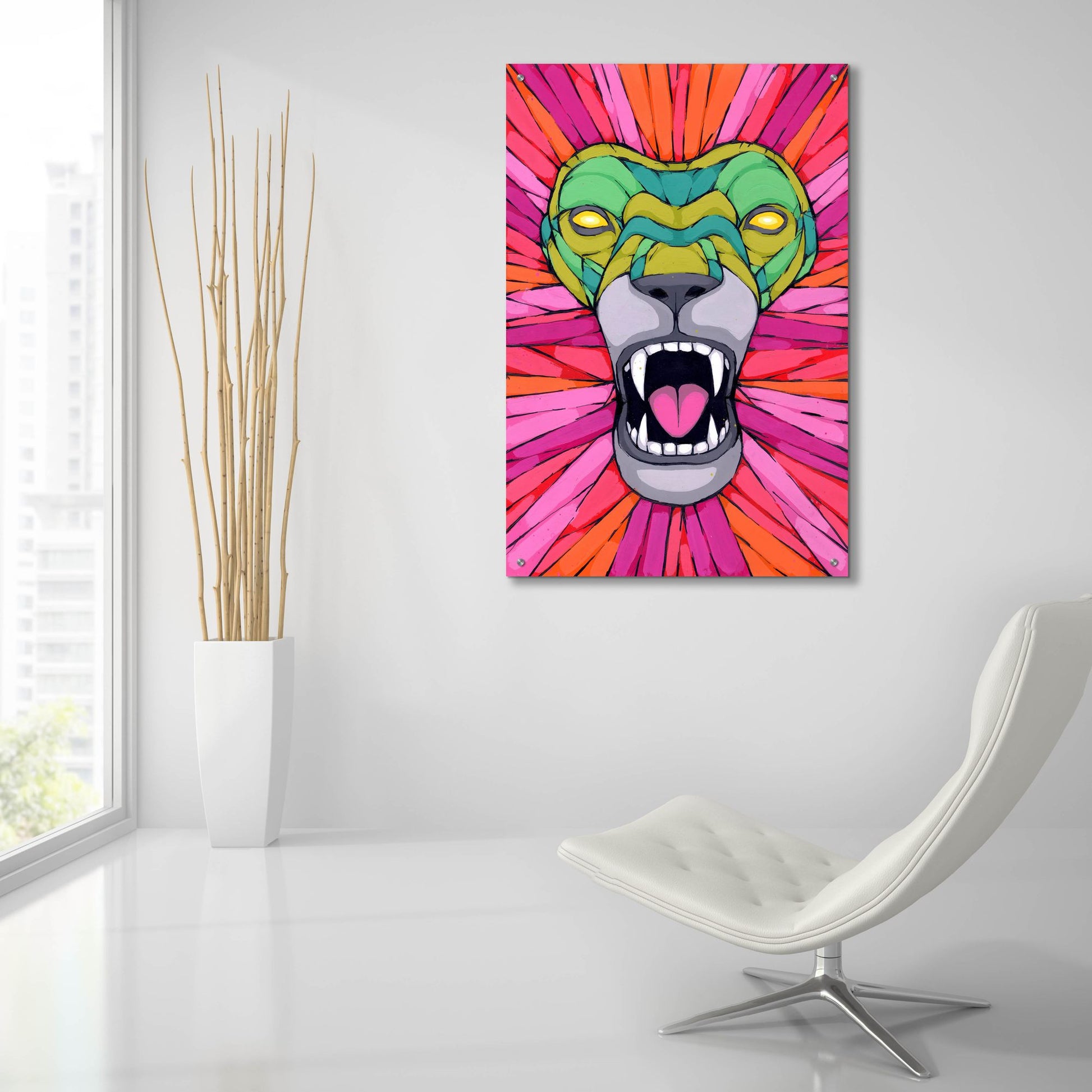 Epic Art 'Aggressive By Nature' by Ric Stultz, Acrylic Glass Wall Art,24x36