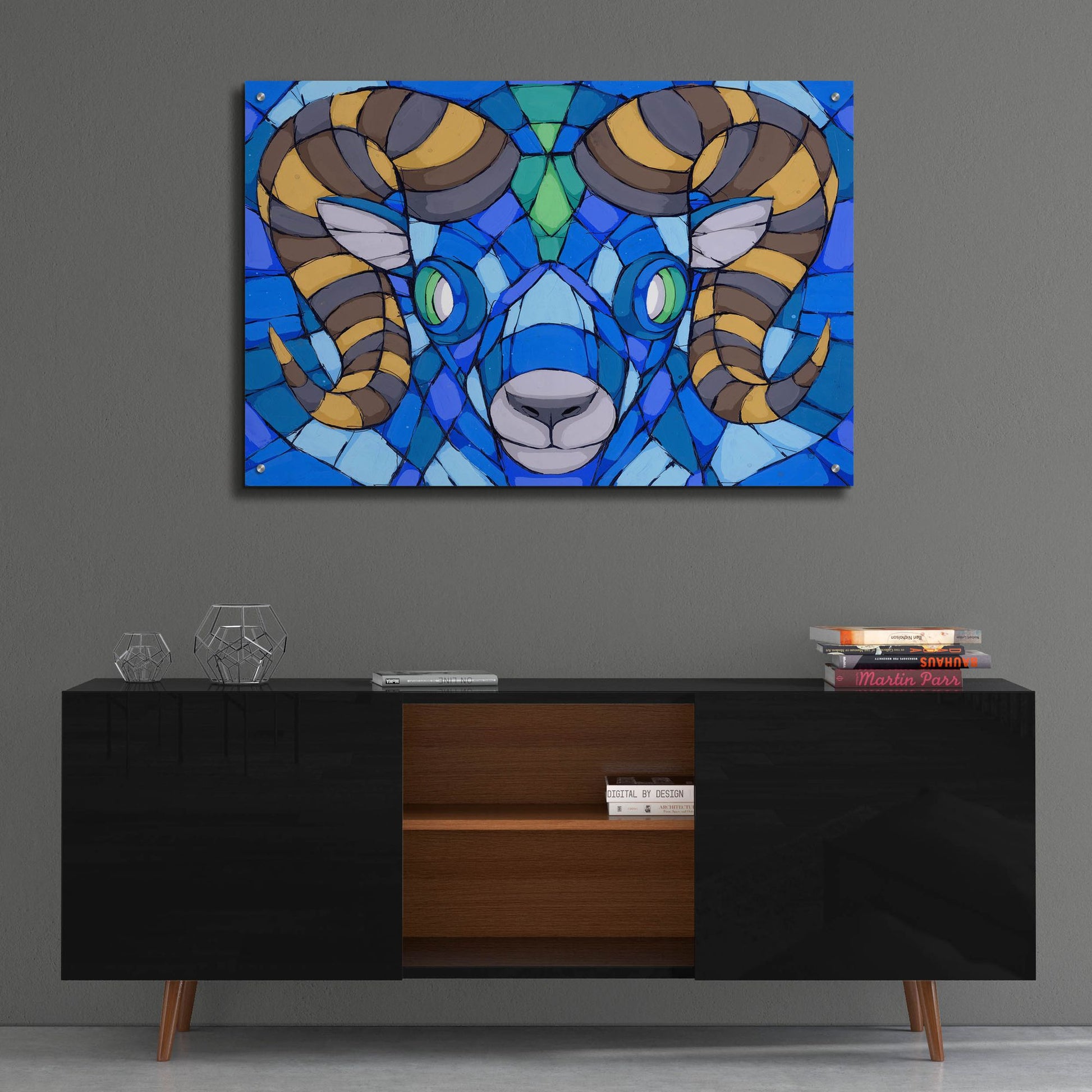 Epic Art 'Blues Run The Game' by Ric Stultz, Acrylic Glass Wall Art,36x24