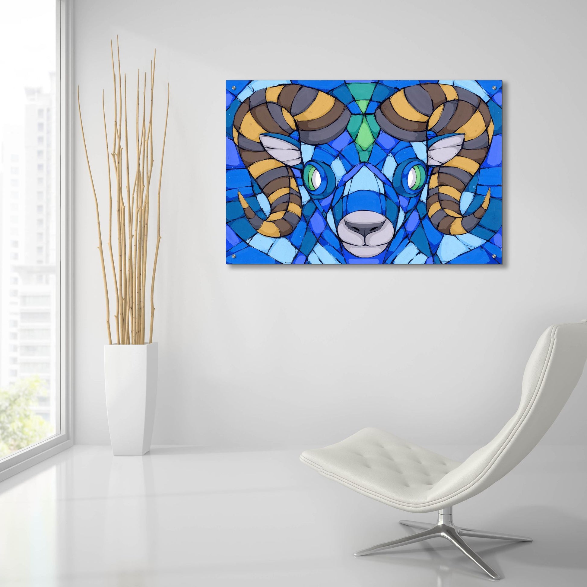 Epic Art 'Blues Run The Game' by Ric Stultz, Acrylic Glass Wall Art,36x24