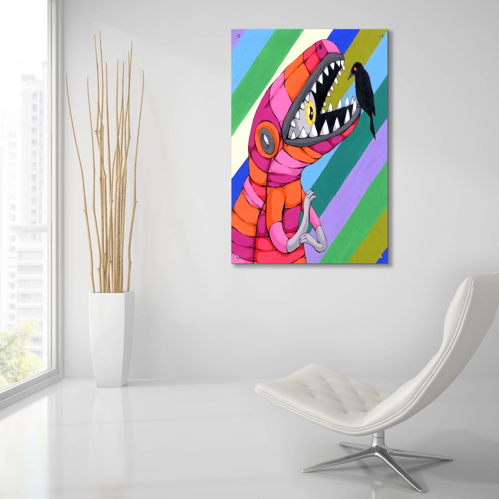 Epic Art 'Fear Inside A Tough Exterior' by Ric Stultz, Acrylic Glass Wall Art,24x36