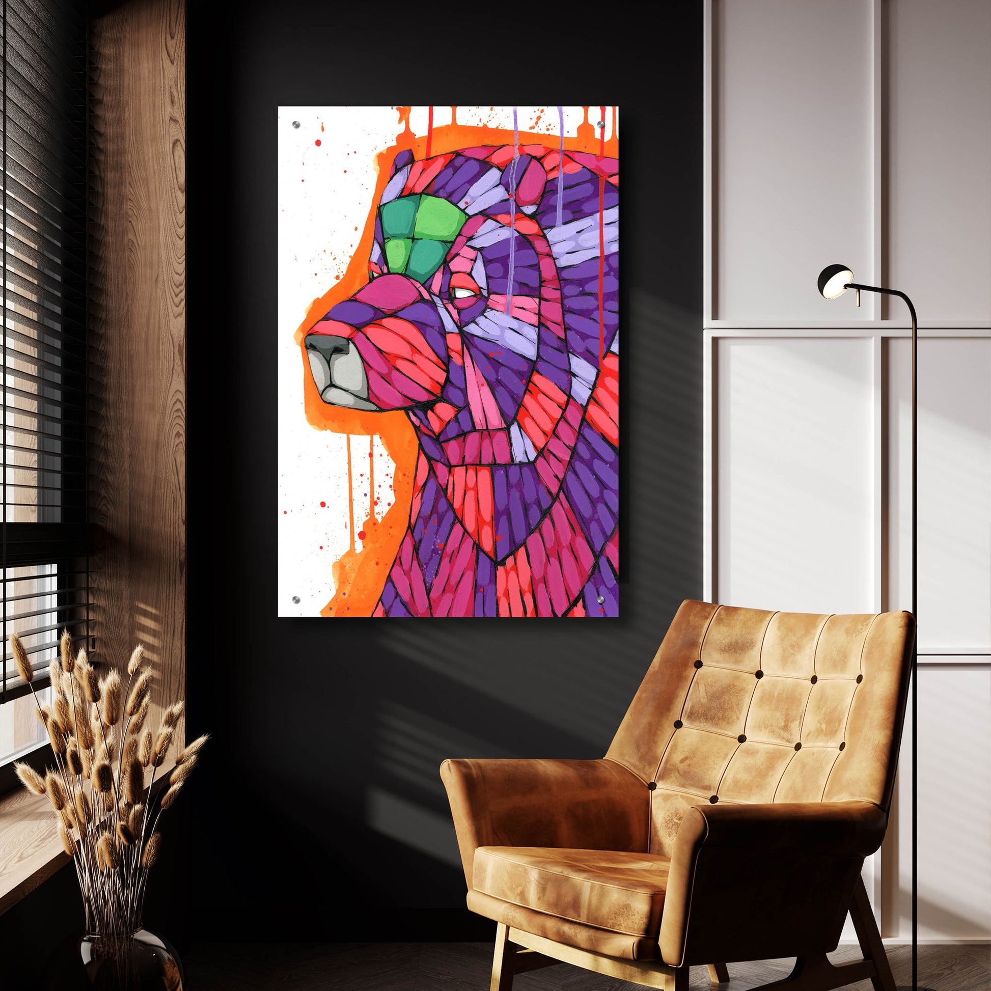 Epic Art 'Grizzly' by Ric Stultz, Acrylic Glass Wall Art,24x36