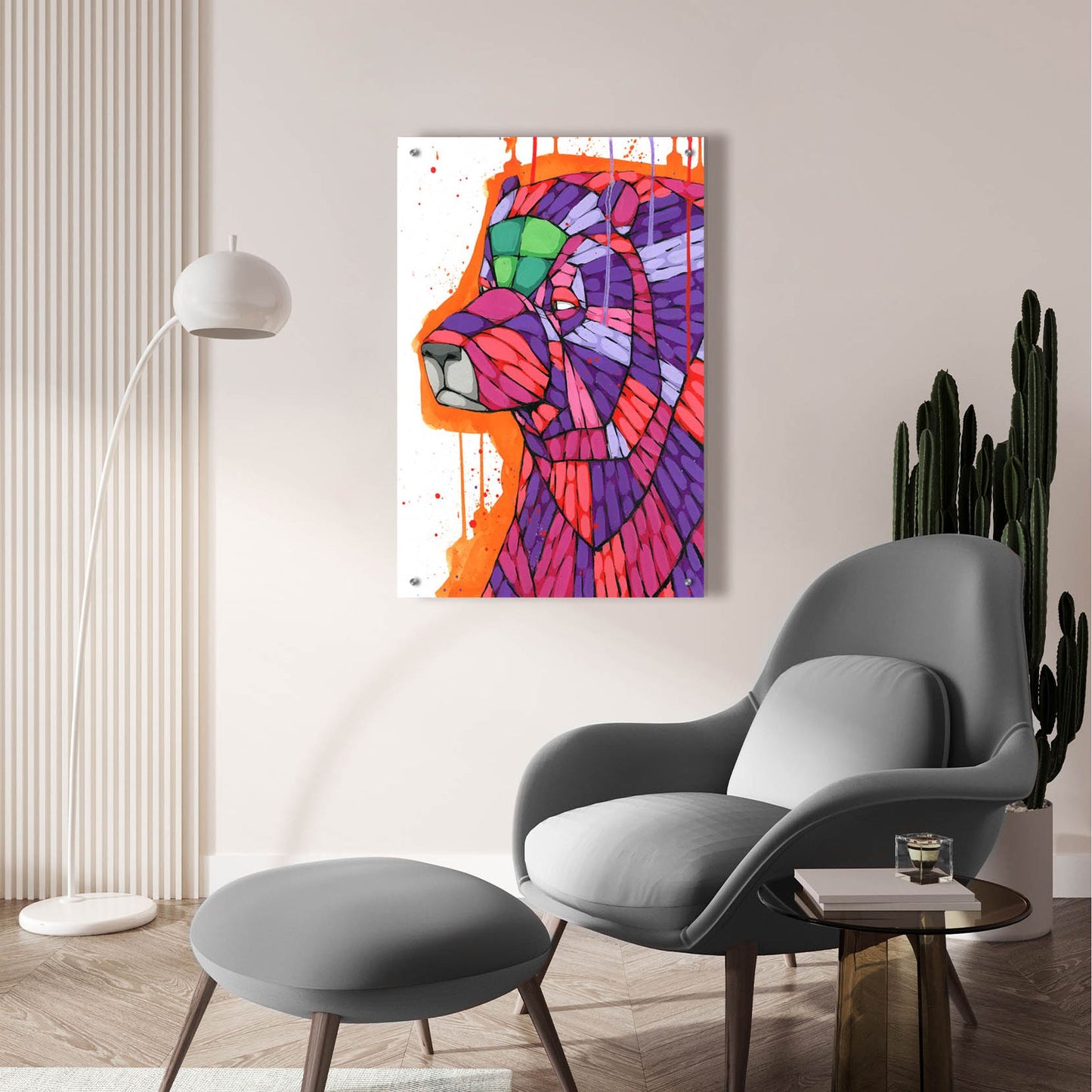 Epic Art 'Grizzly' by Ric Stultz, Acrylic Glass Wall Art,24x36