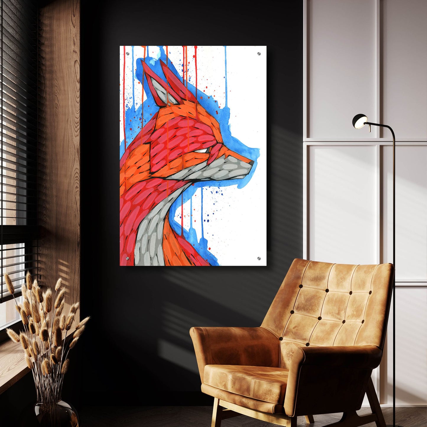 Epic Art 'Sly As A' by Ric Stultz, Acrylic Glass Wall Art,24x36