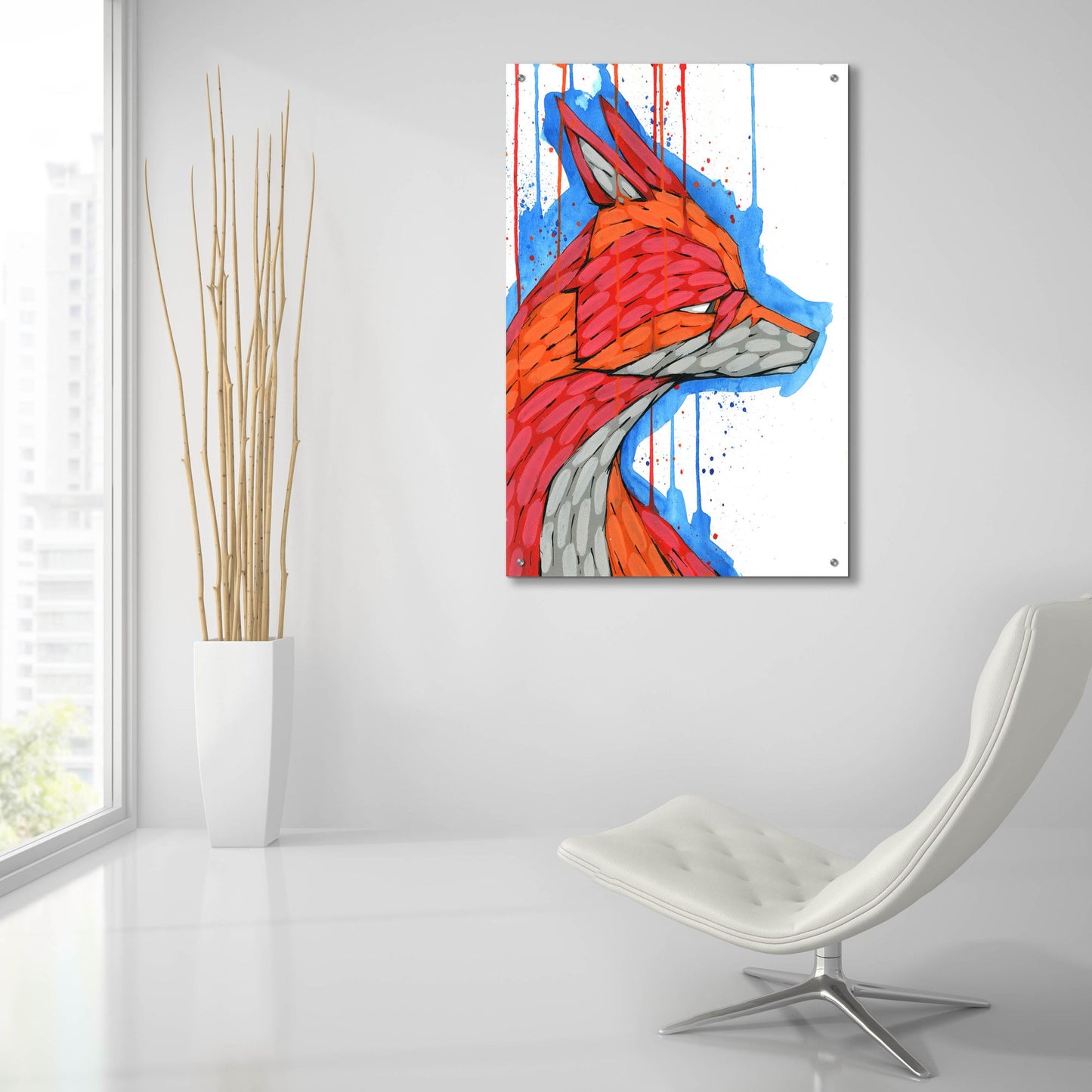 Epic Art 'Sly As A' by Ric Stultz, Acrylic Glass Wall Art,24x36