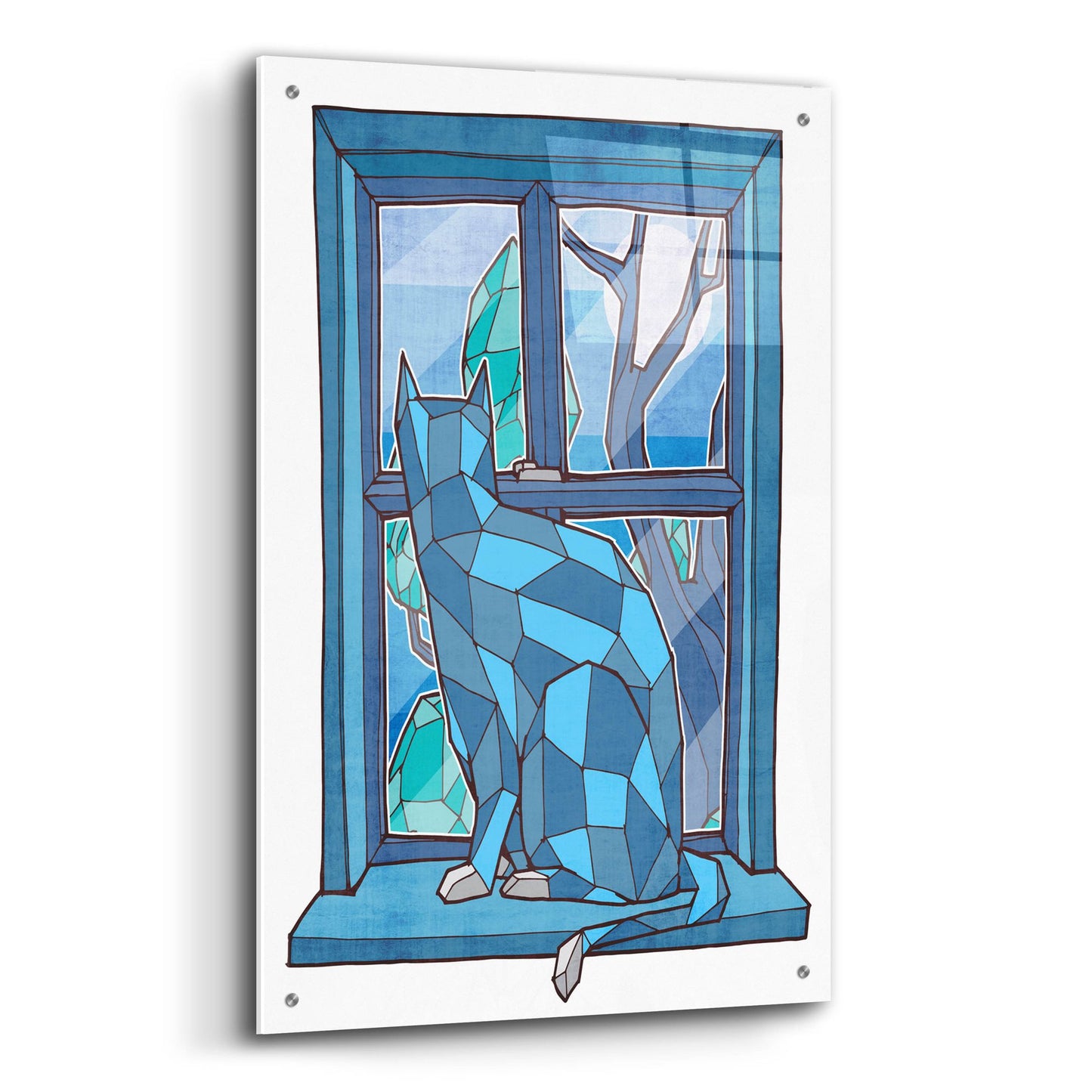 Epic Art 'Window Watcher' by Ric Stultz, Acrylic Glass Wall Art,24x36