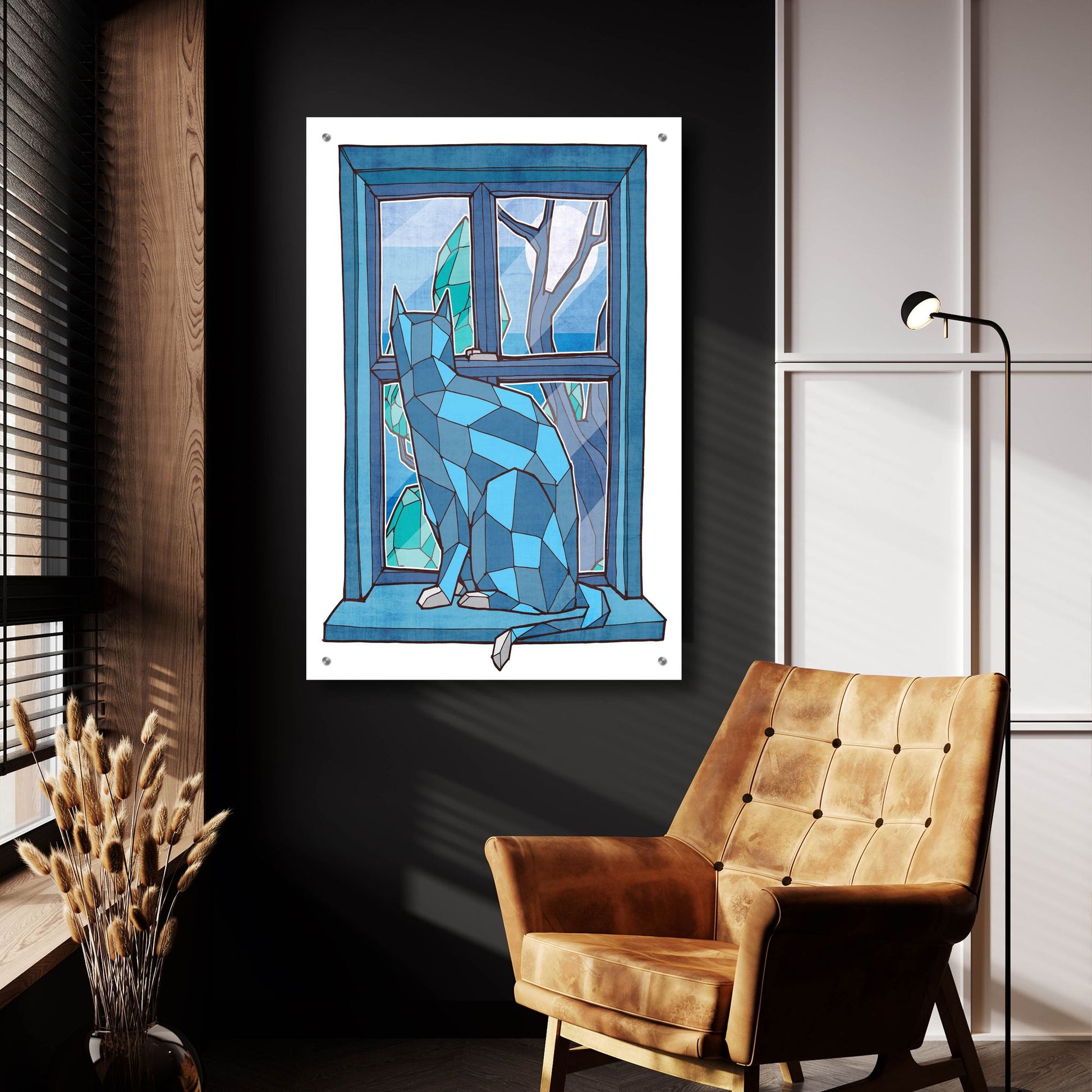 Epic Art 'Window Watcher' by Ric Stultz, Acrylic Glass Wall Art,24x36