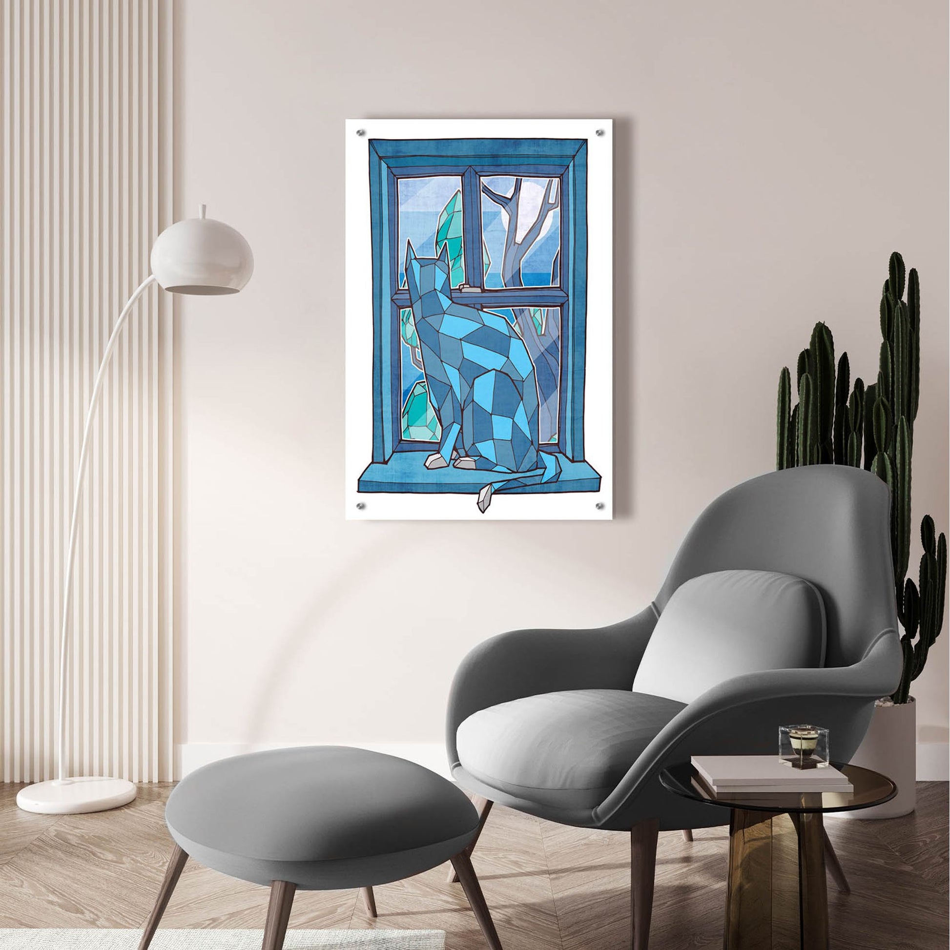 Epic Art 'Window Watcher' by Ric Stultz, Acrylic Glass Wall Art,24x36